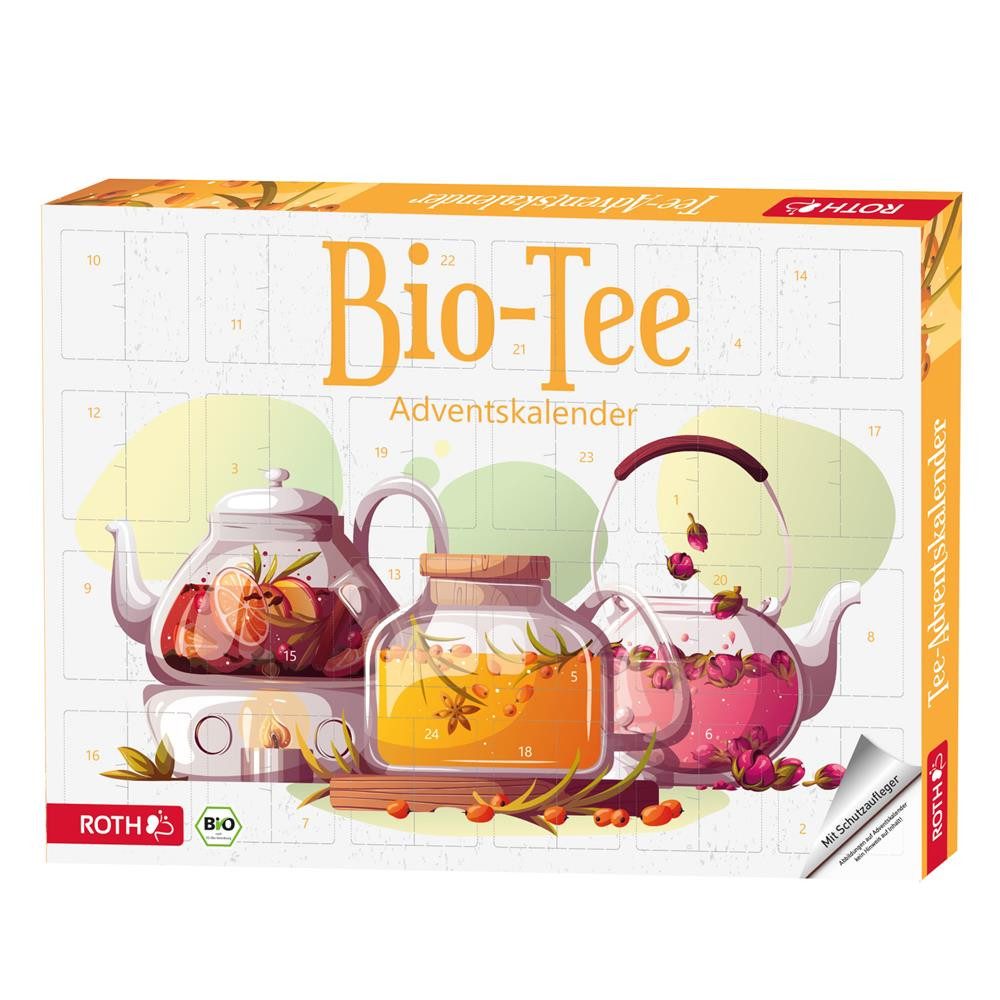 Roth Tee BIO-Tee Adventskalender 24 verschiedene Teesorten, als Geschenk für Teeliebhaber oder als täglicher Verwöhnmoment