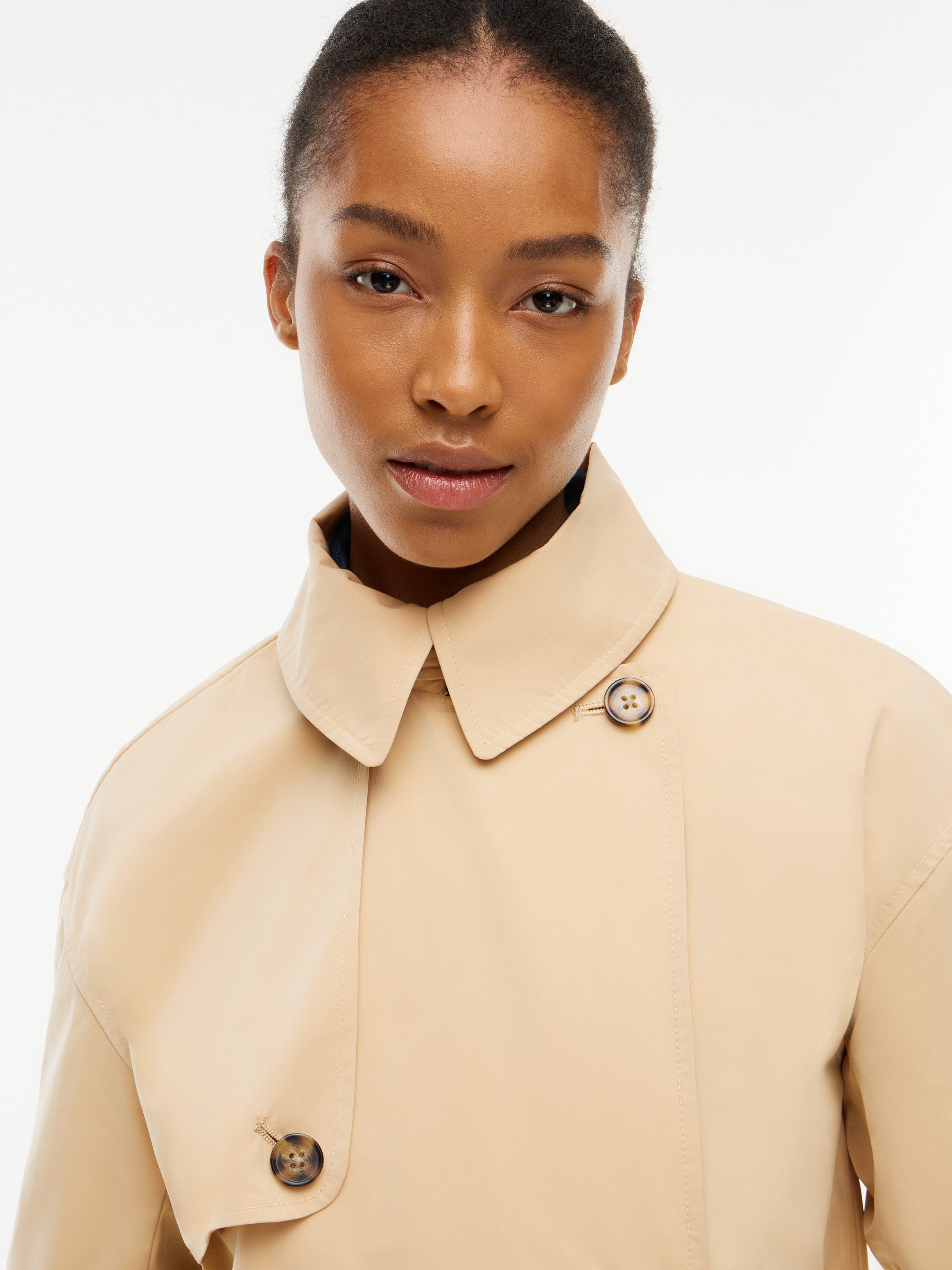 Tommy Jeans Kurzjacke TJW SHORT TRENCH JACKET Materialmix