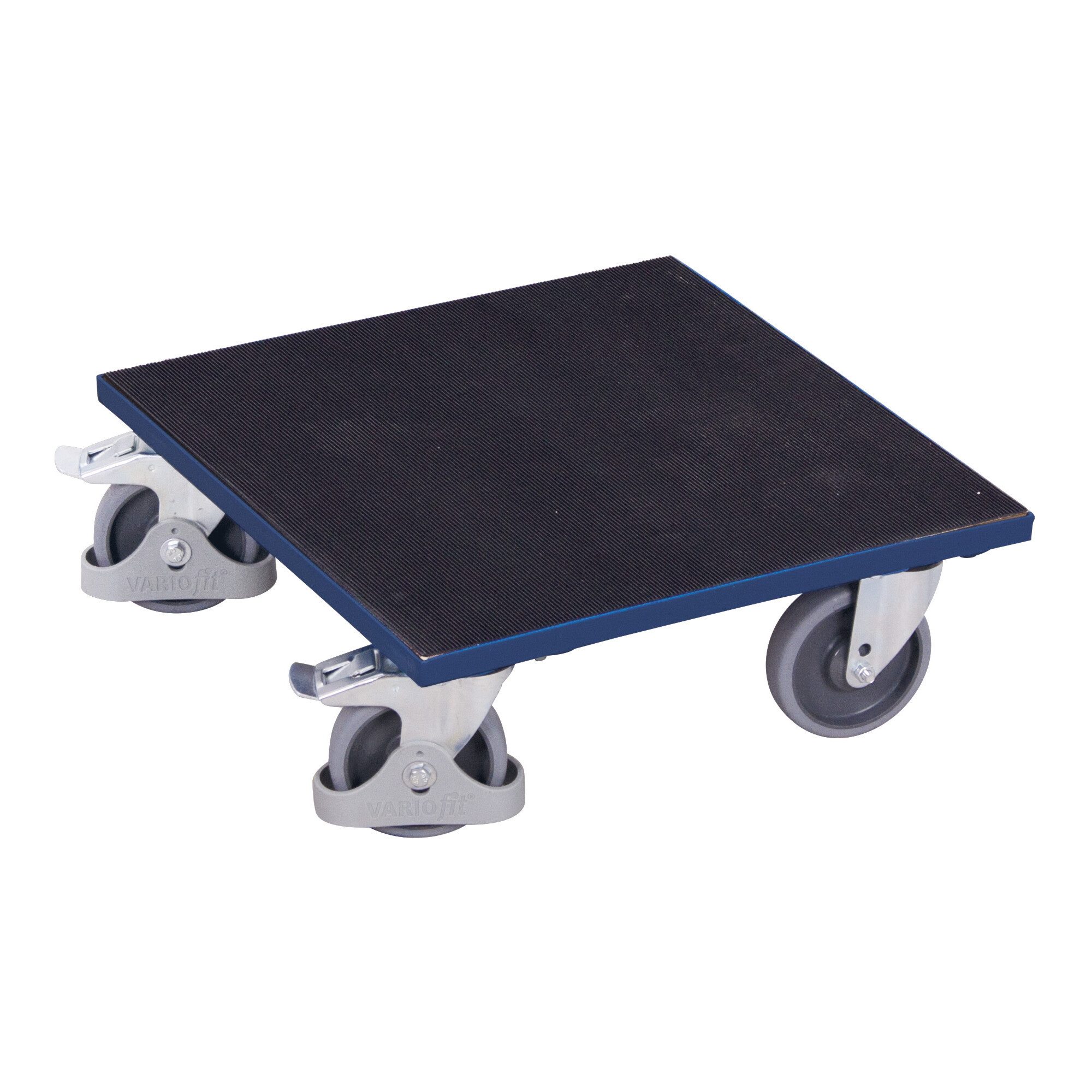 Transportroller VARIOfit Kistenroller mit aufgeklebtem Riefengummi