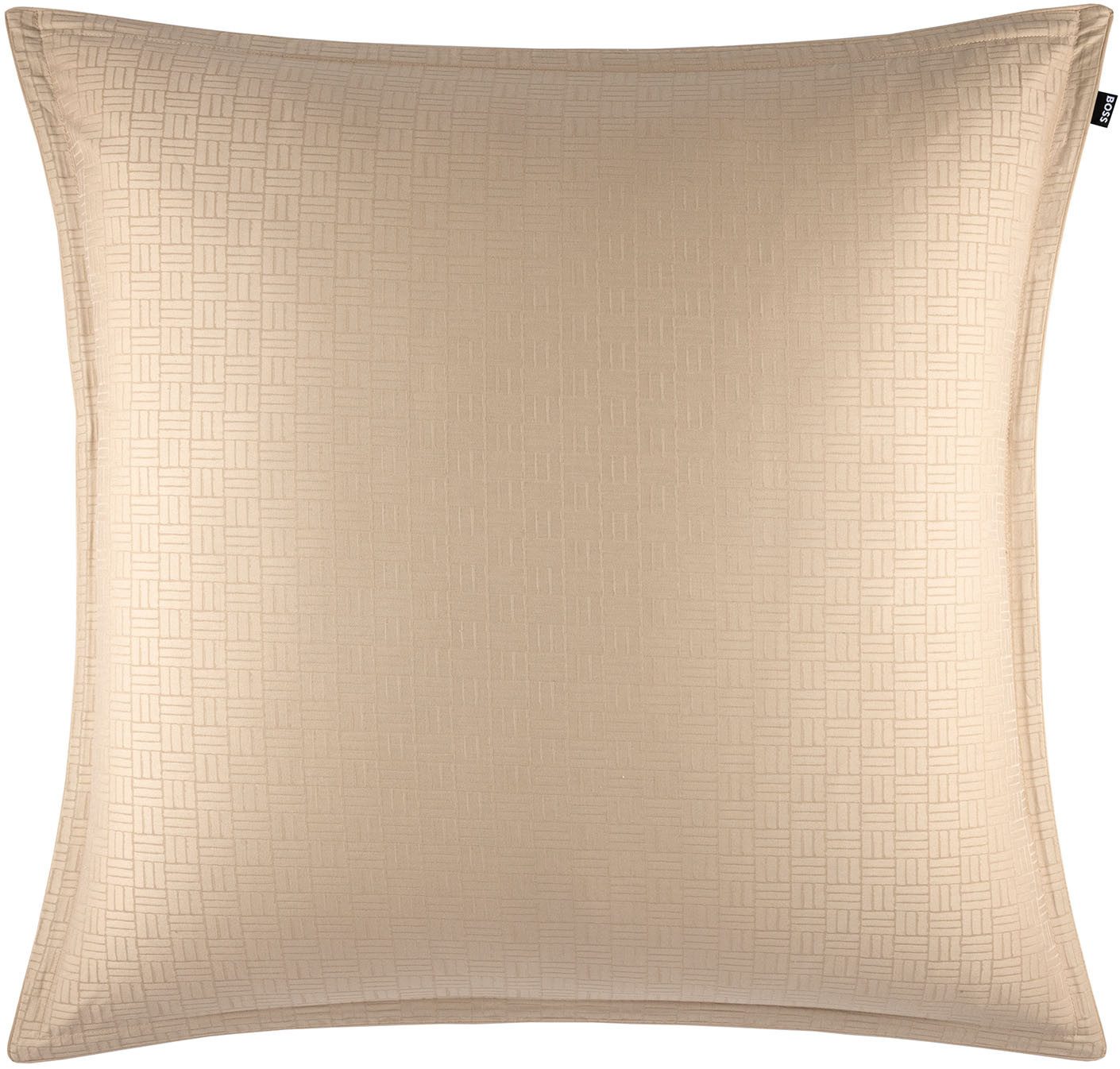 BOSS Home Wendebettwäsche LATTICE, Satin, 2 teilig, ab Größe 135x200 cm, Jacquard-Baumwollsatin, kunstvoll gewebtes Muster