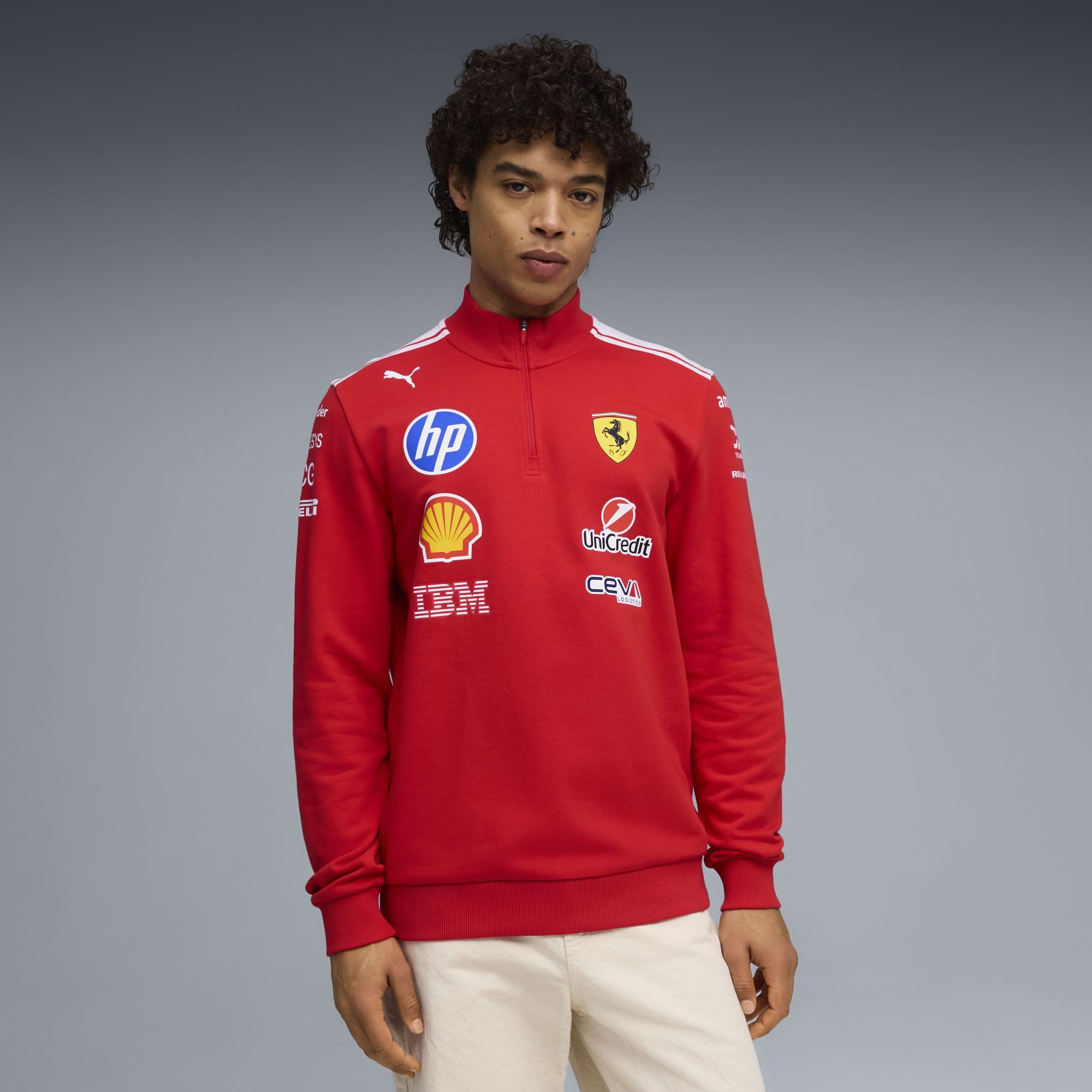 Scuderia Ferrari Stehkragenpullover Scuderia Ferrari Team Half Zip Puma 2026
