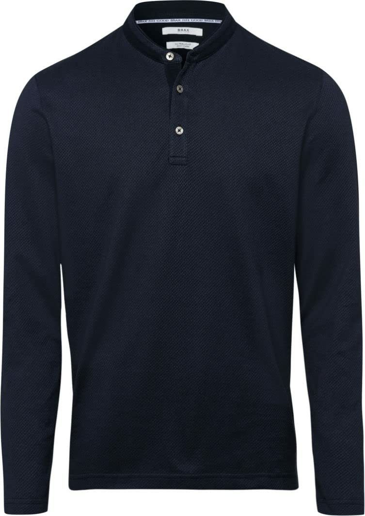 Brax Langarmshirt Knopfleisten Langarmshirt für Herren (1-tlg., keine Angabe)