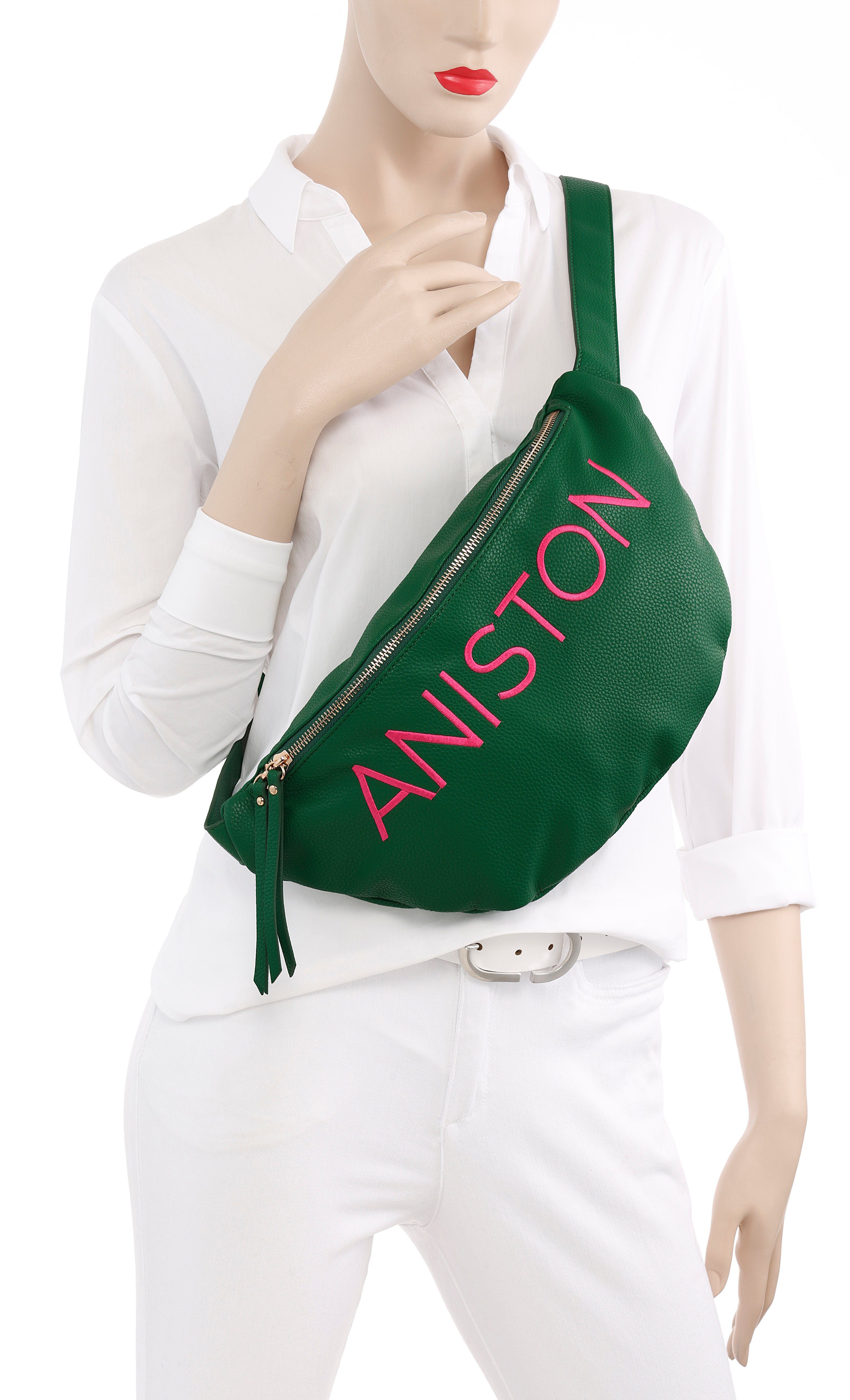 Aniston by BAUR Umhängetasche, mit gesticktem günstig online kaufen