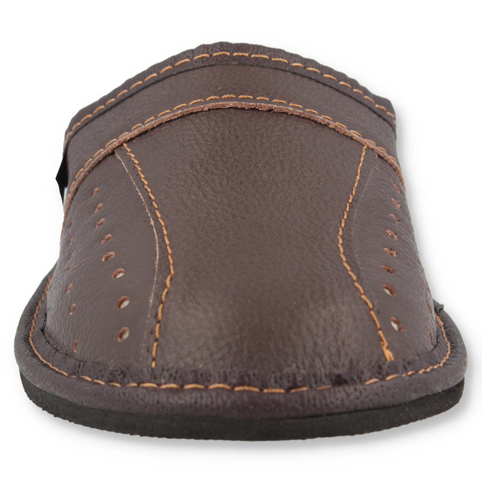 filsko Danzig Elegante Herren Pantoffeln aus Rindleder Hausschuh bis Schuhgröße 50!
