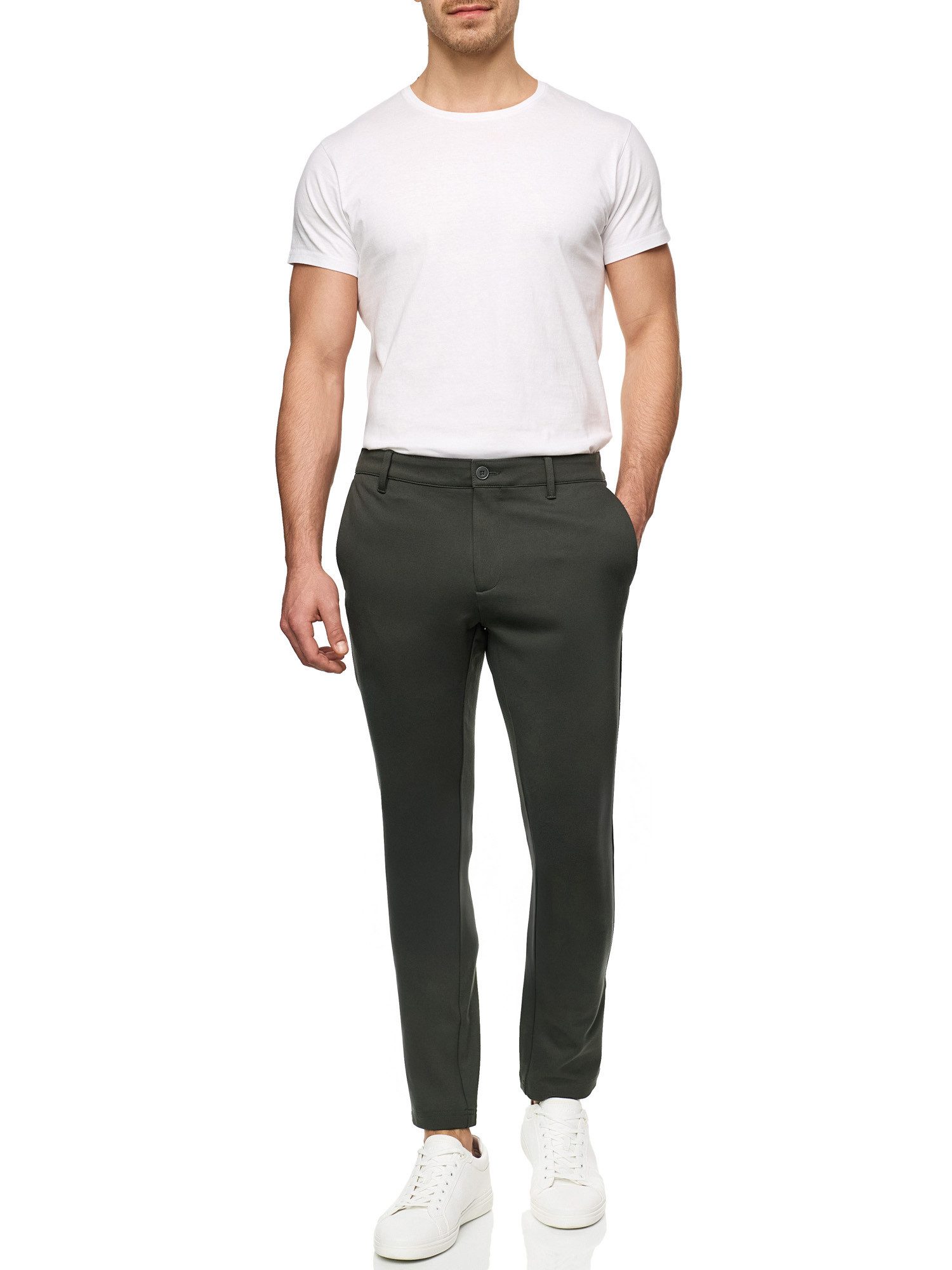 Indicode Chinohose Herren Rodekro Chino Hose Herrenhose Performance Pants mit 4 Taschen