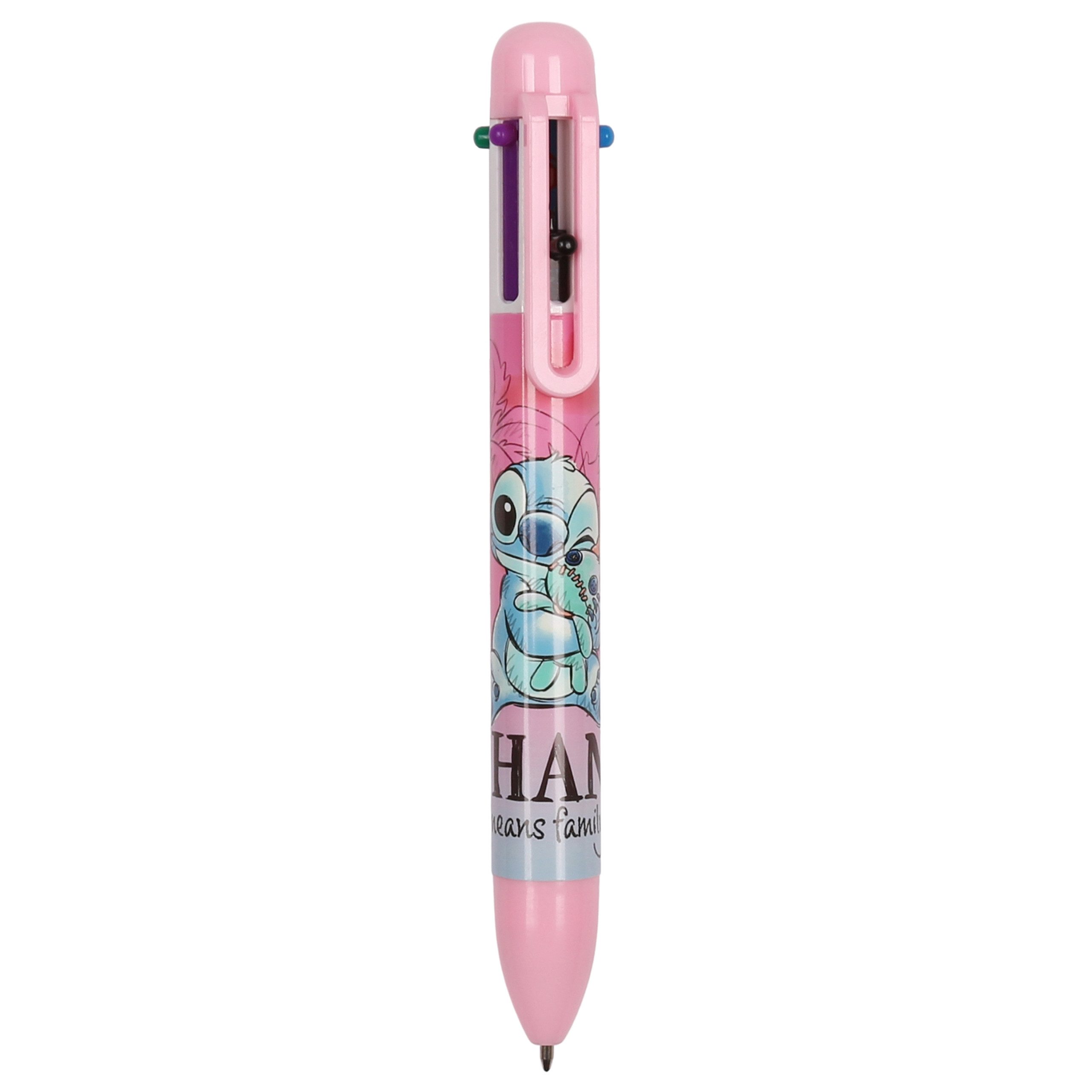 Sarcia.eu Kugelschreiber DISNEY Stitch Mehrfarbiger Stift 6in1, Farbe, Schulstift
