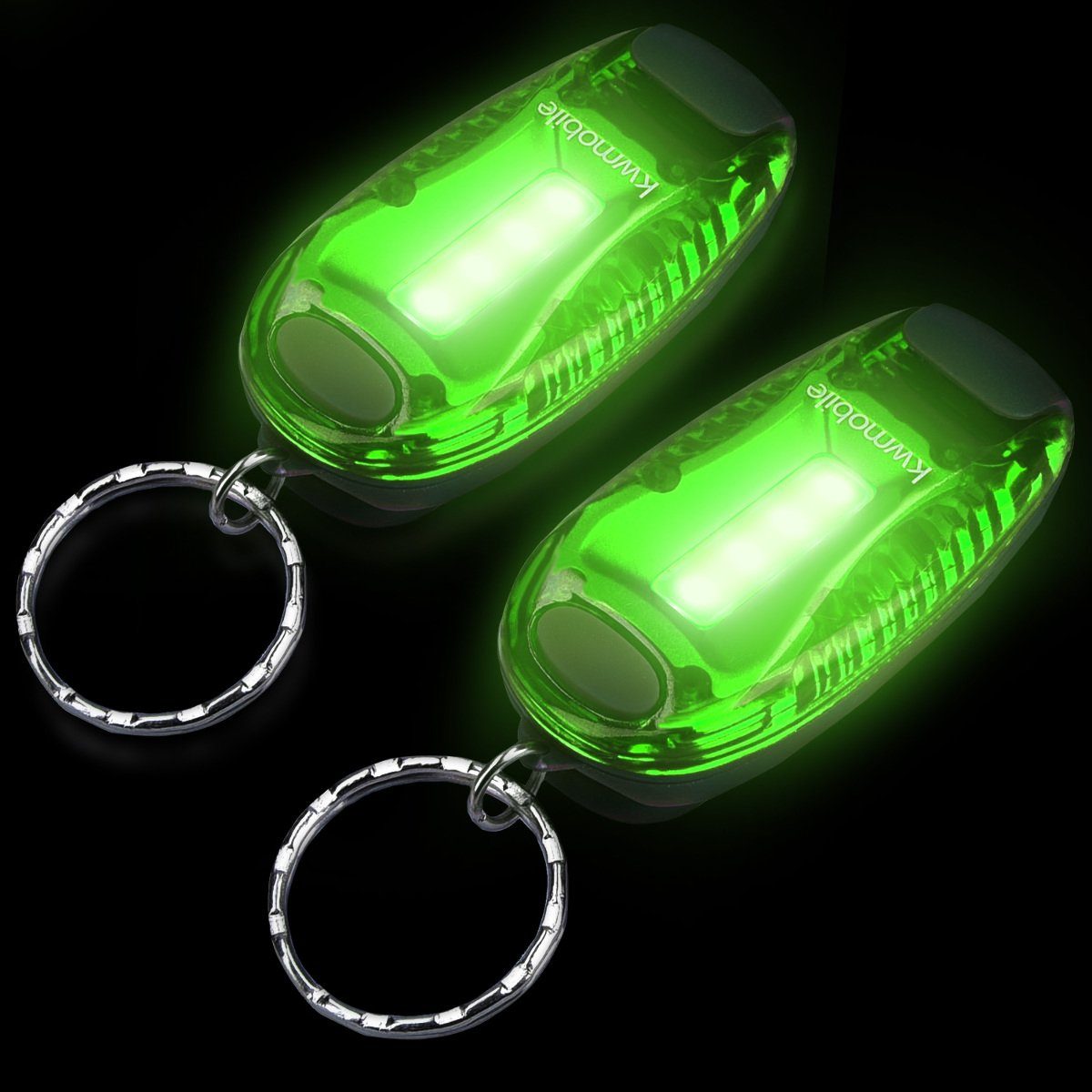 kwmobile 2er LED - LED Set kwmobile Joggen Sicherheitslicht mit Taschenlampe Klett