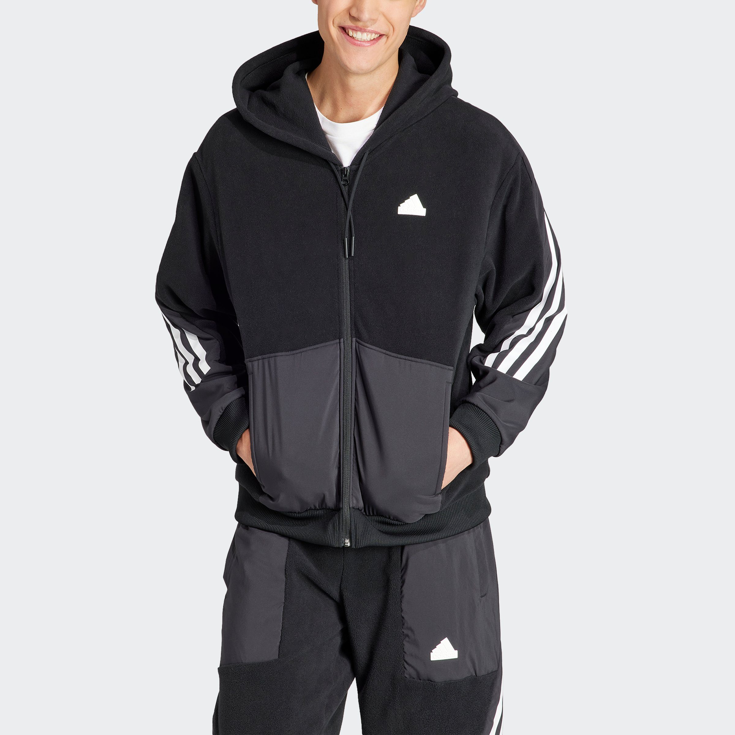 adidas Sportswear Sweatshirt M FI 3S FZ Q4 BLACK