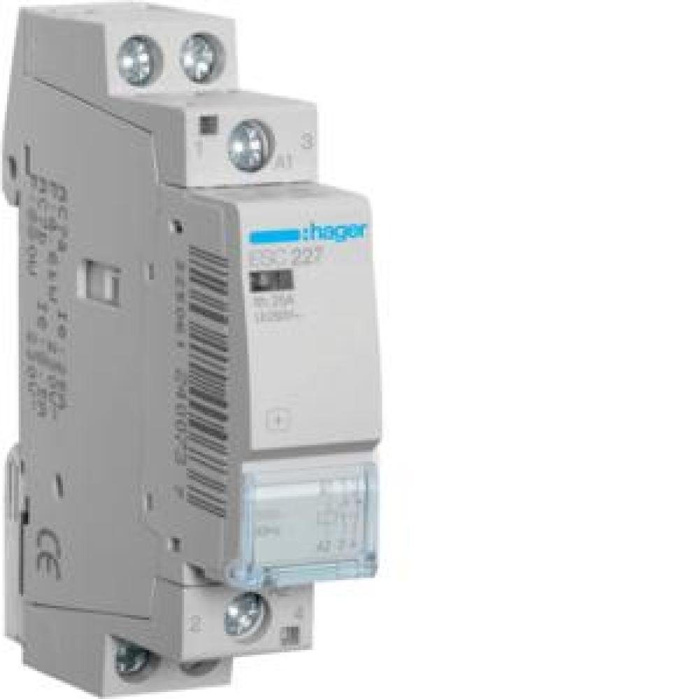 Verteiler Hager InstallationsSchütze 25A 1S+1Ö 230V ESC227
