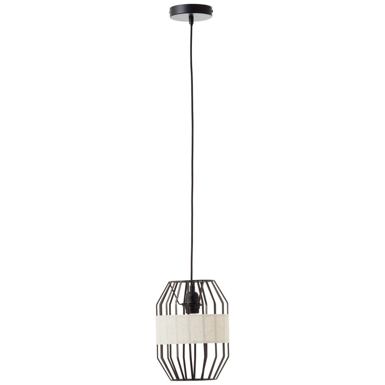 Slope, Pendelleuchte Lampe, 1x Slope Kabel Brilliant E27, Pendelleuchte 23cm schwarz/natur, 40W, A60,