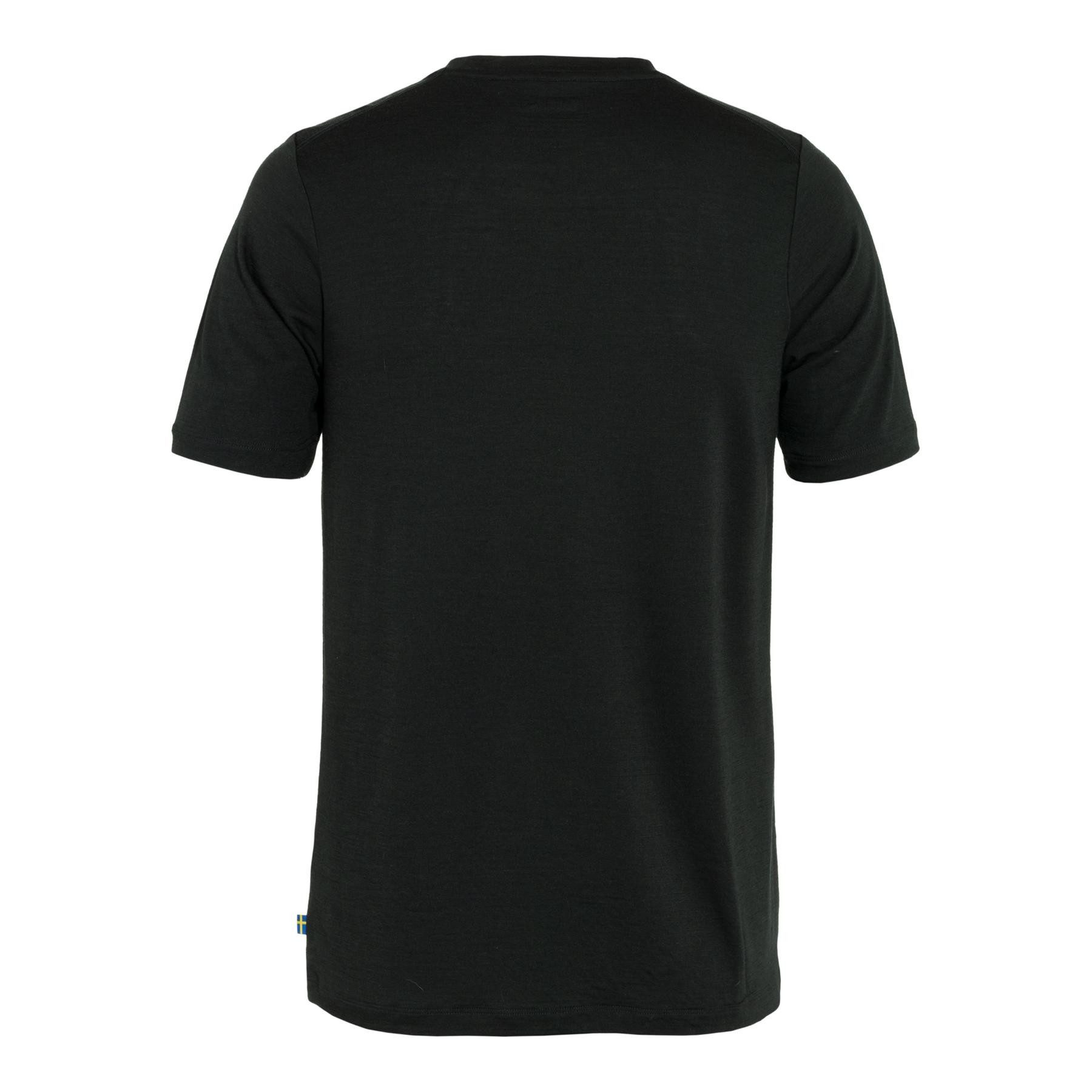 Fjällräven Kurzarmshirt Abisko Wool Logo SS Herren