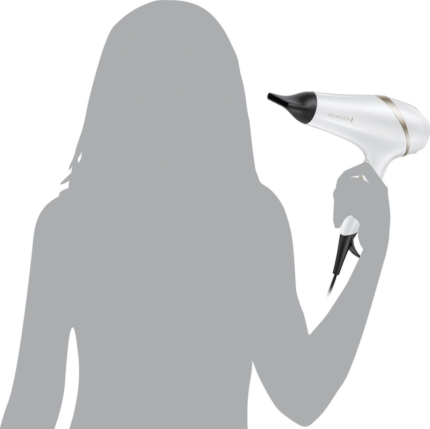 Remington Haartrockner HYDRAluxe AC890, 2300 W, 2.300 Watt, 130 km/h Luftstrom, inkl. 2 Stylingdüsen & Diffusor