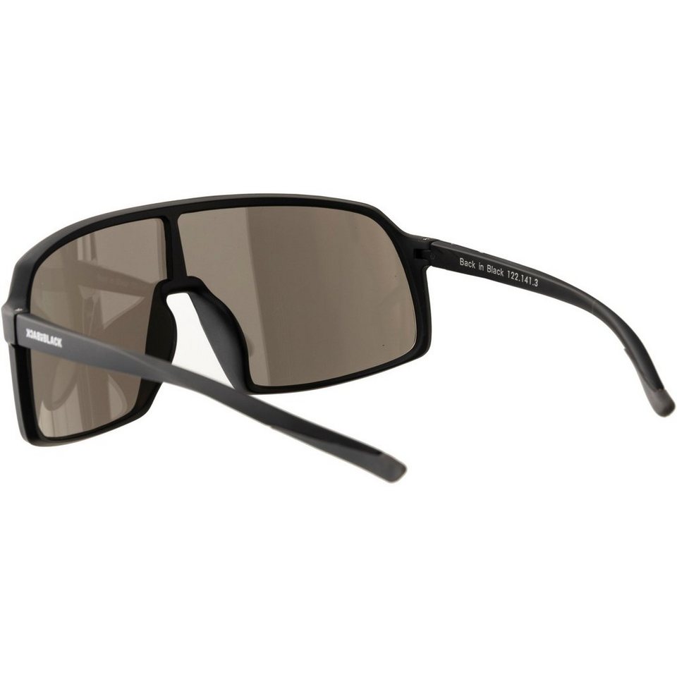 BACK IN BLACK Eyewear Sonnenbrille große Gläser, Verspiegelte Monoscheibe