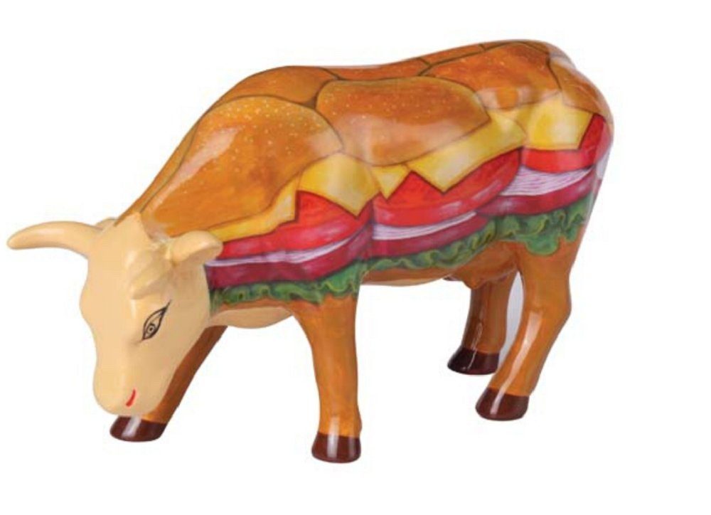 Moovin - Kuh Burger Veggie Tierfigur Medium Cowparade CowParade