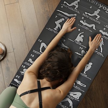 Retoo Fitnessmatte Gymnastikmatte Yogamatte Yoga Pilates Sportmatte Fitnessmatte (Packung, Übungsmatte), Yogamatte Rutschfeste Umweltfreundliche Trainingsmatte mit Tragegurt