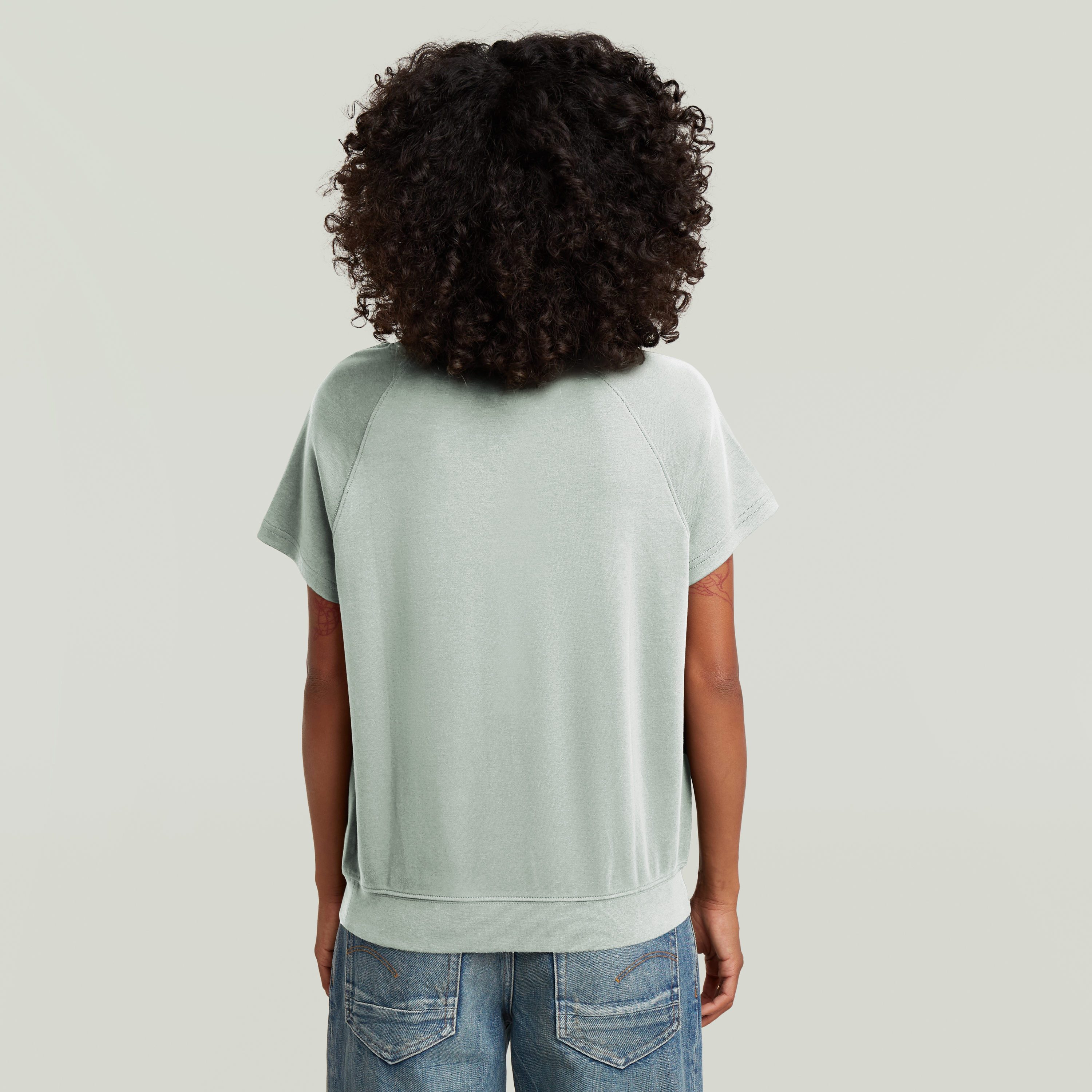 G-STAR T-Shirt Raglan Rundhalsform, mit angesetztem Bündchen – Bild 2 von 5