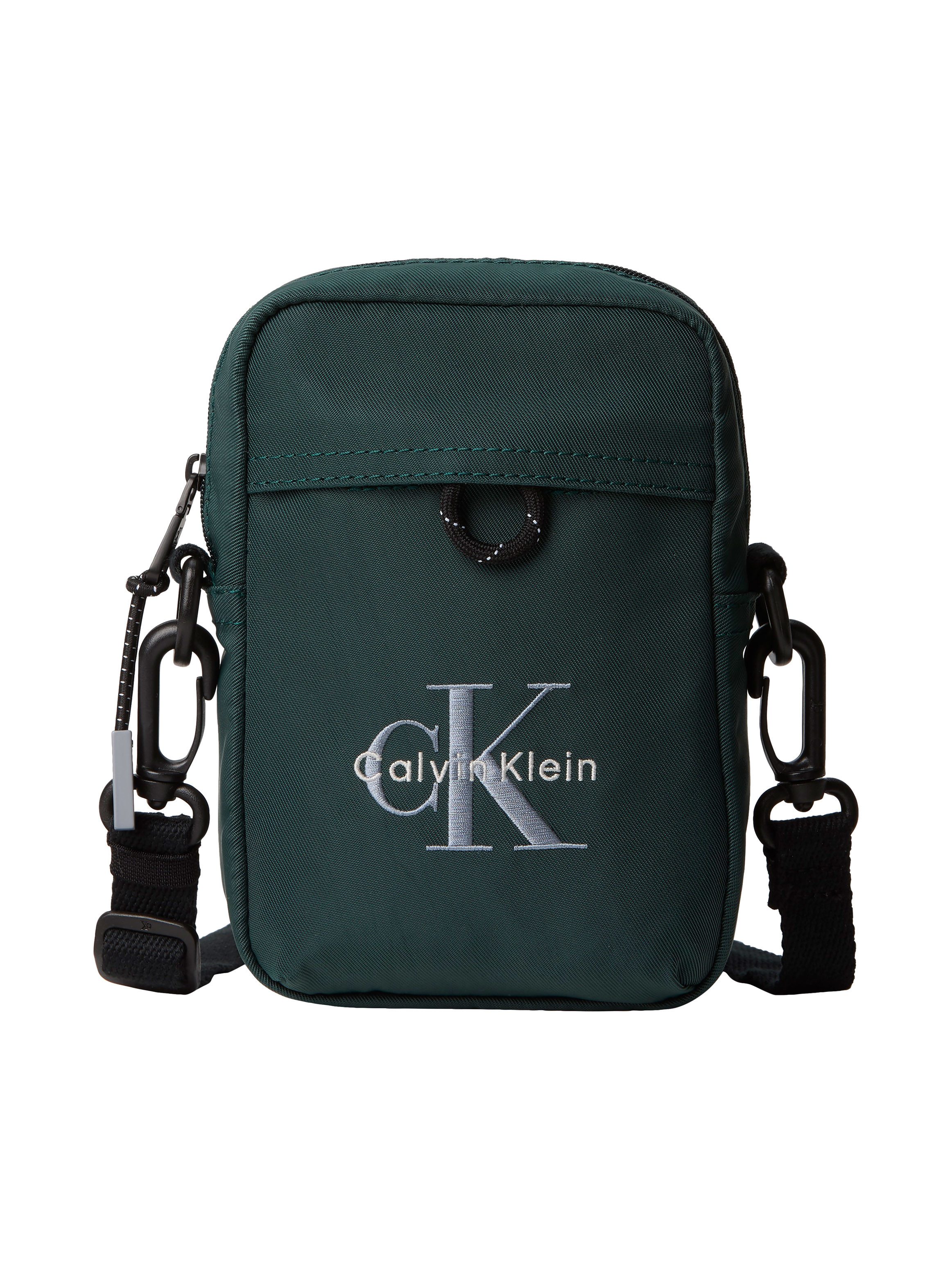 Calvin Klein Umhängetasche BOLD LOGO NYLON SLIM REPORTER, Mini Bag, Schultertasche unisex, mit CK-Logo