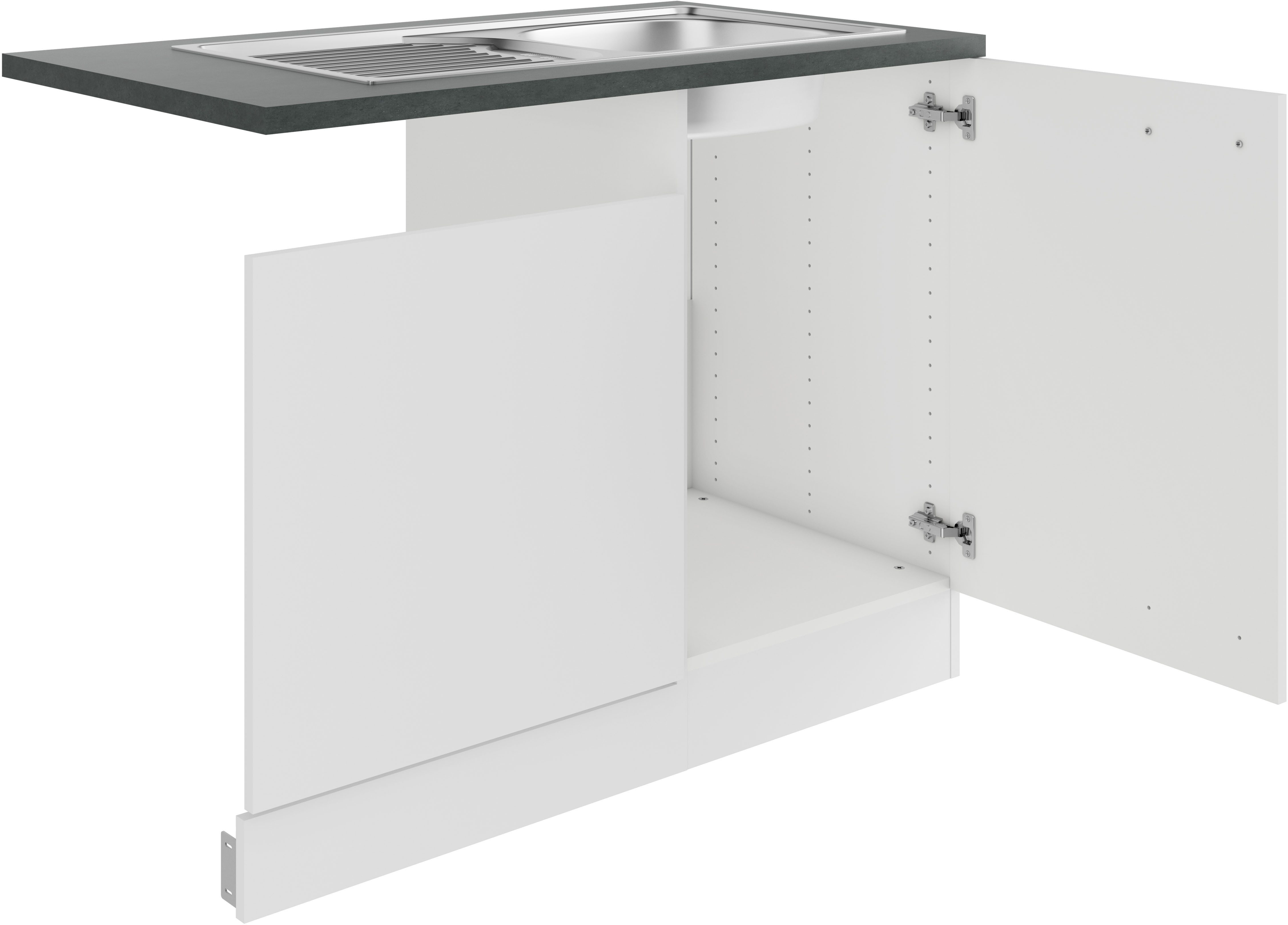 OPTIFIT Spülenschrank Bella Breite 110 cm, für teilintegrierten Geschirrspüler