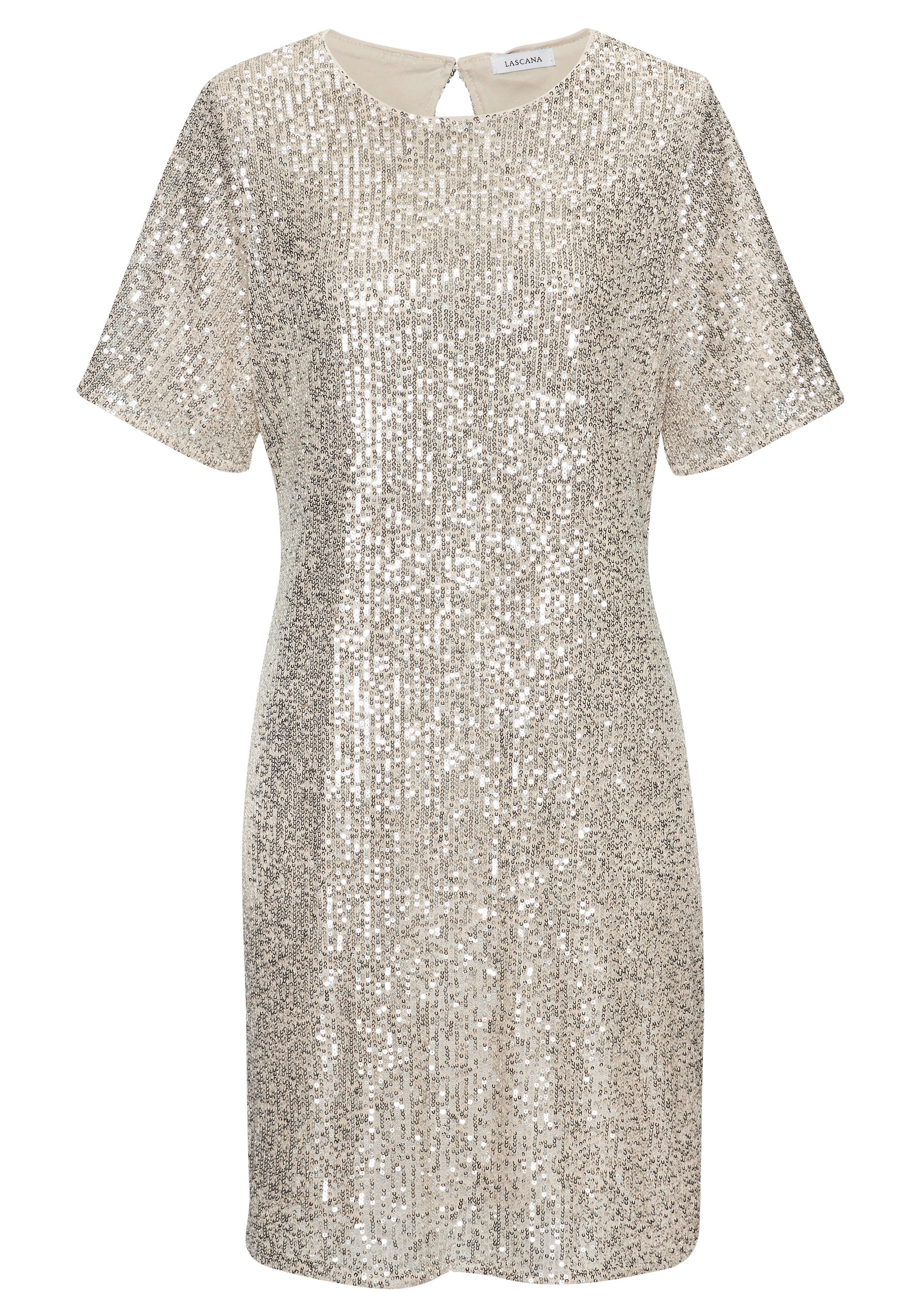 LASCANA Paillettenkleid, festlich, Glitzerkleid mit kurzen günstig online kaufen