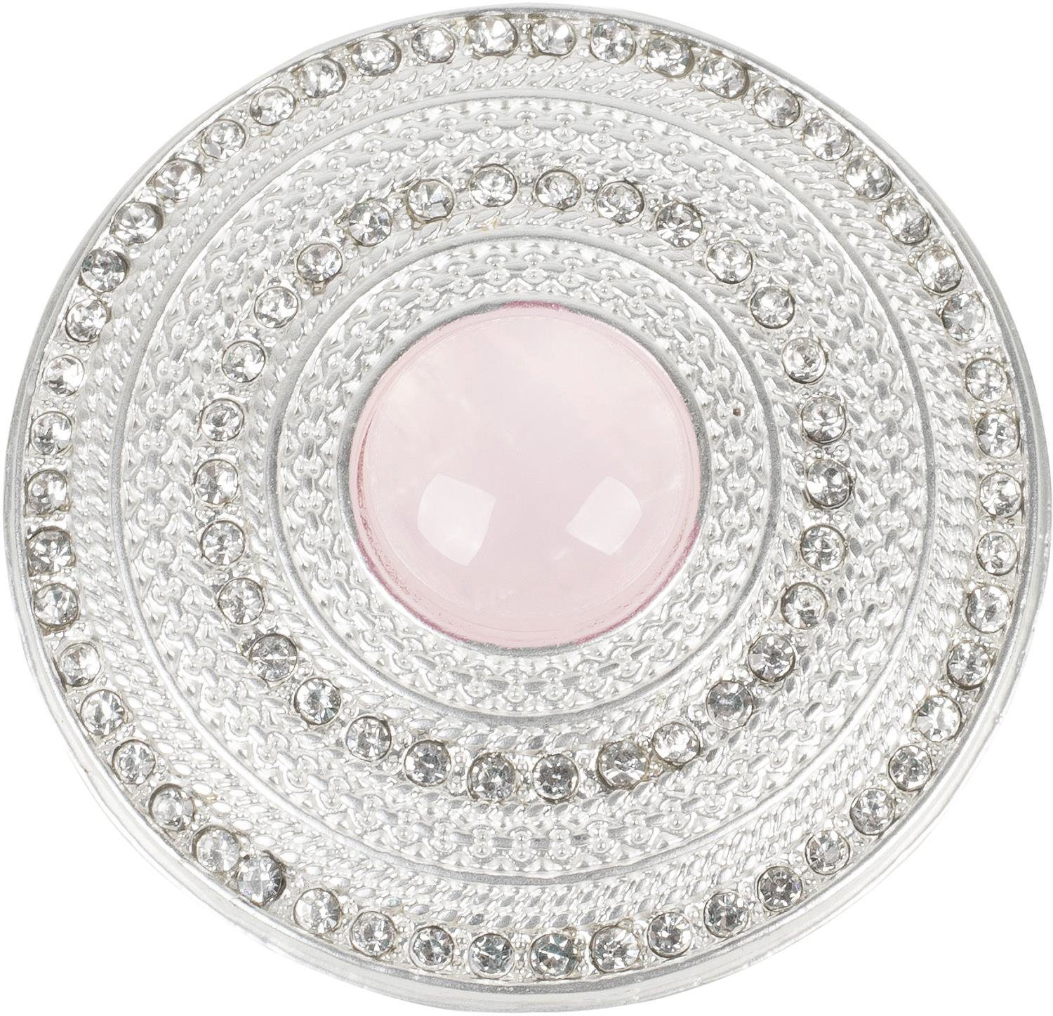 styleBREAKER Brosche Runde Magnet Brosche mit großer Perle und Strass (1-tl günstig online kaufen