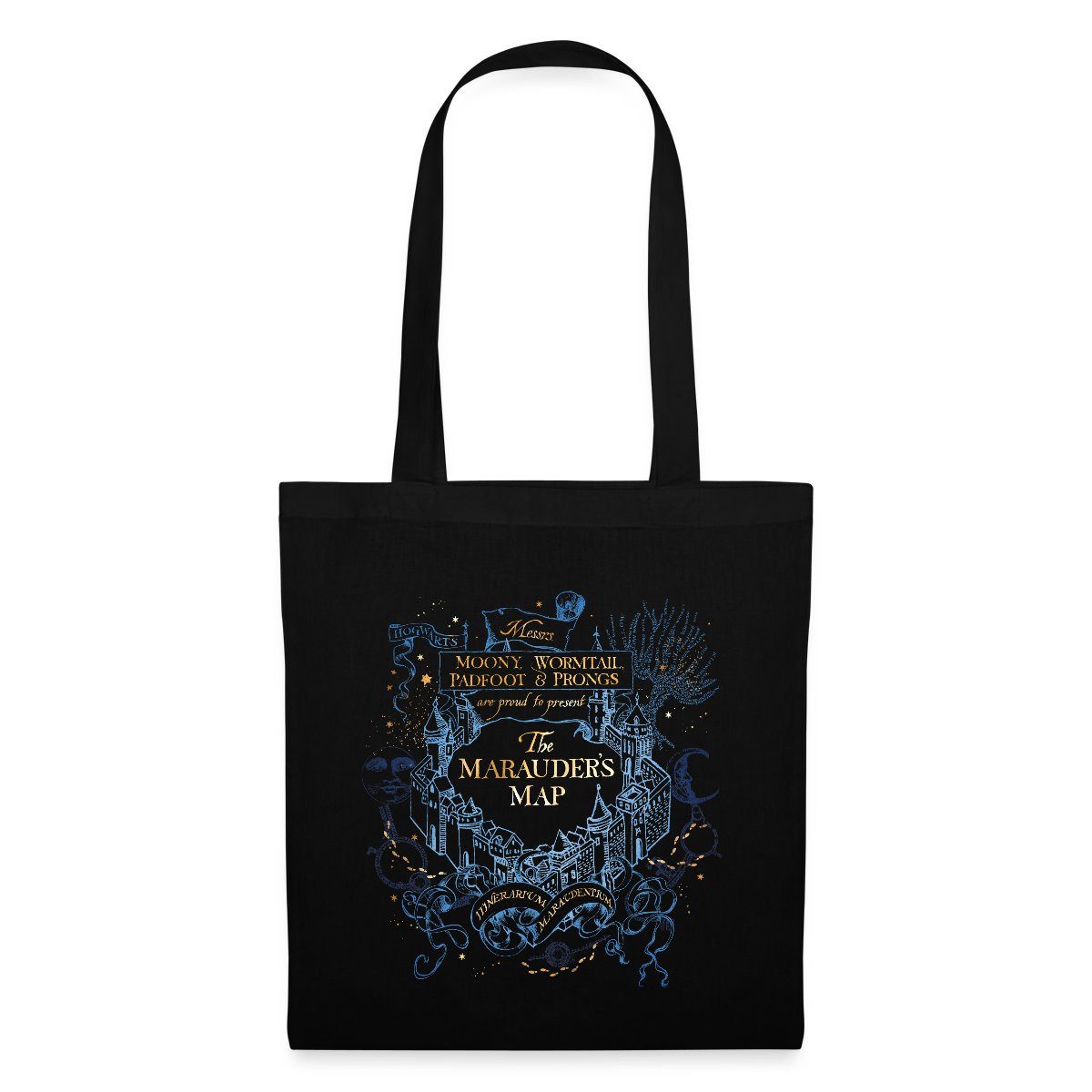 Spreadshirt Henkeltasche Harry Potter The Marauder's Map Stoffbeutel (1-tlg)