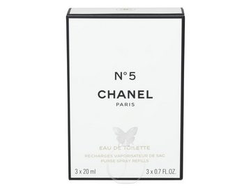 CHANEL Eau de Toilette Chanel No 5 Eau de Toilette Twist and Spray 3 x 20 ml ohne Zerstäuber