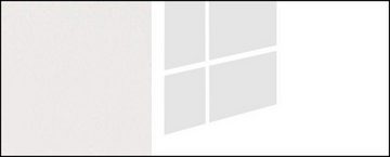Feldmann-Wohnen Küchenzeile Silver-Platinum, 320x59x204cm weiß matt / weiß Hochglanz - wildeiche mit Arbeitsplatte