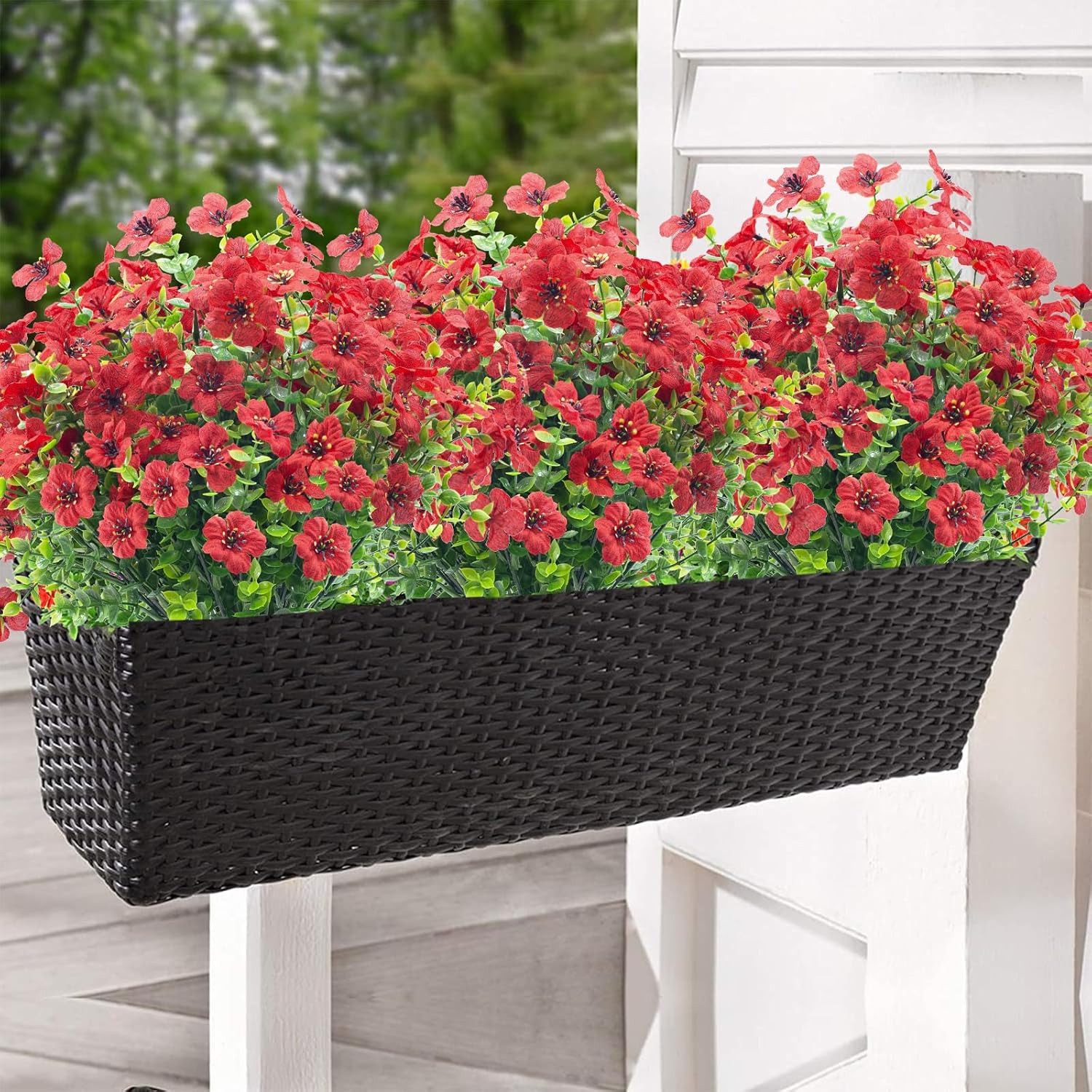 Kunstblumenstrauß Frühling Künstlicher Blumenstrauß Outdoor Balkonpflanzen, günstig online kaufen
