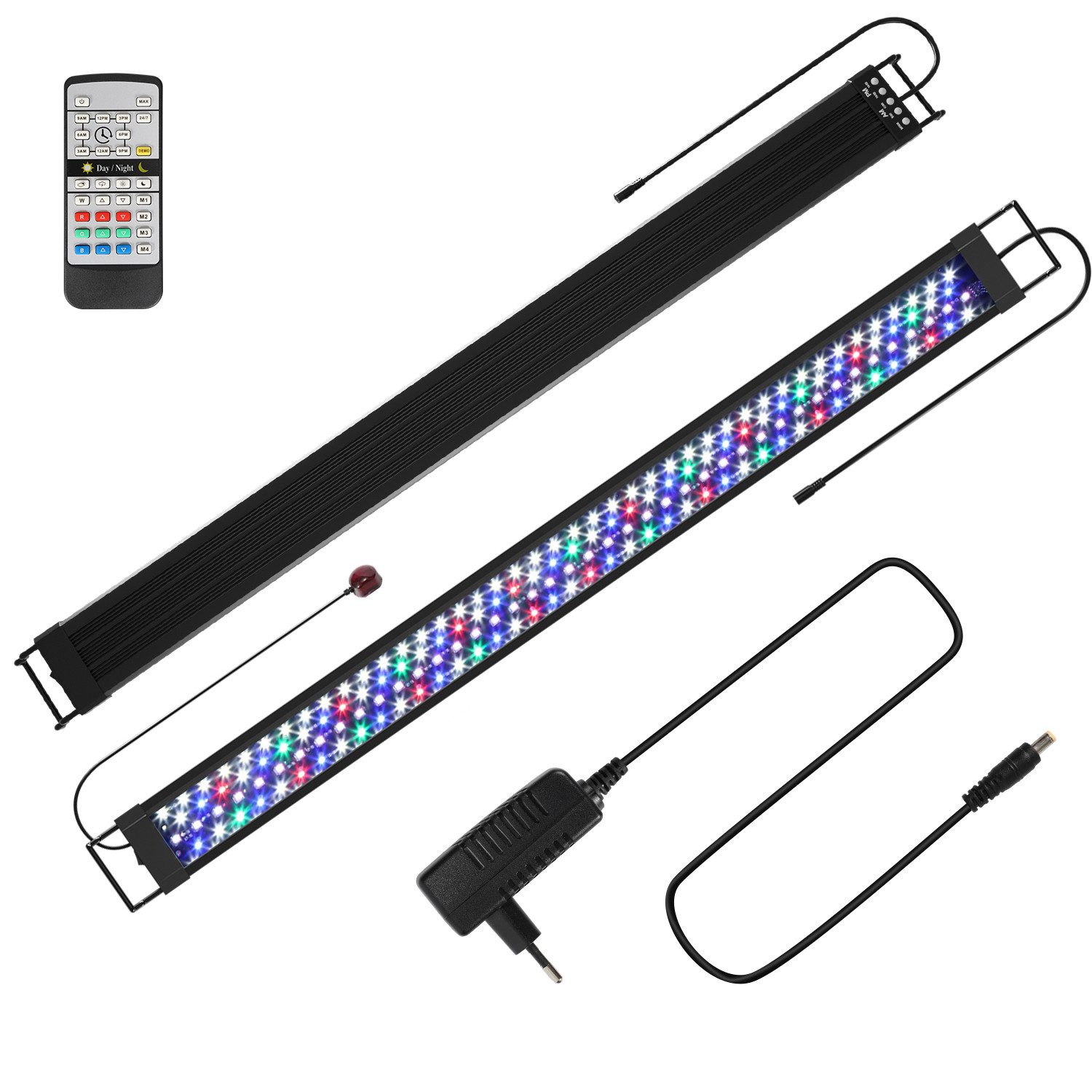 Clanmacy LED Aquariumleuchte 55-150cm LED Aquarium RGB Aquariumleuchte Beleuchtung aquarium licht, RGB86.5 FITS 90-120CM TANk