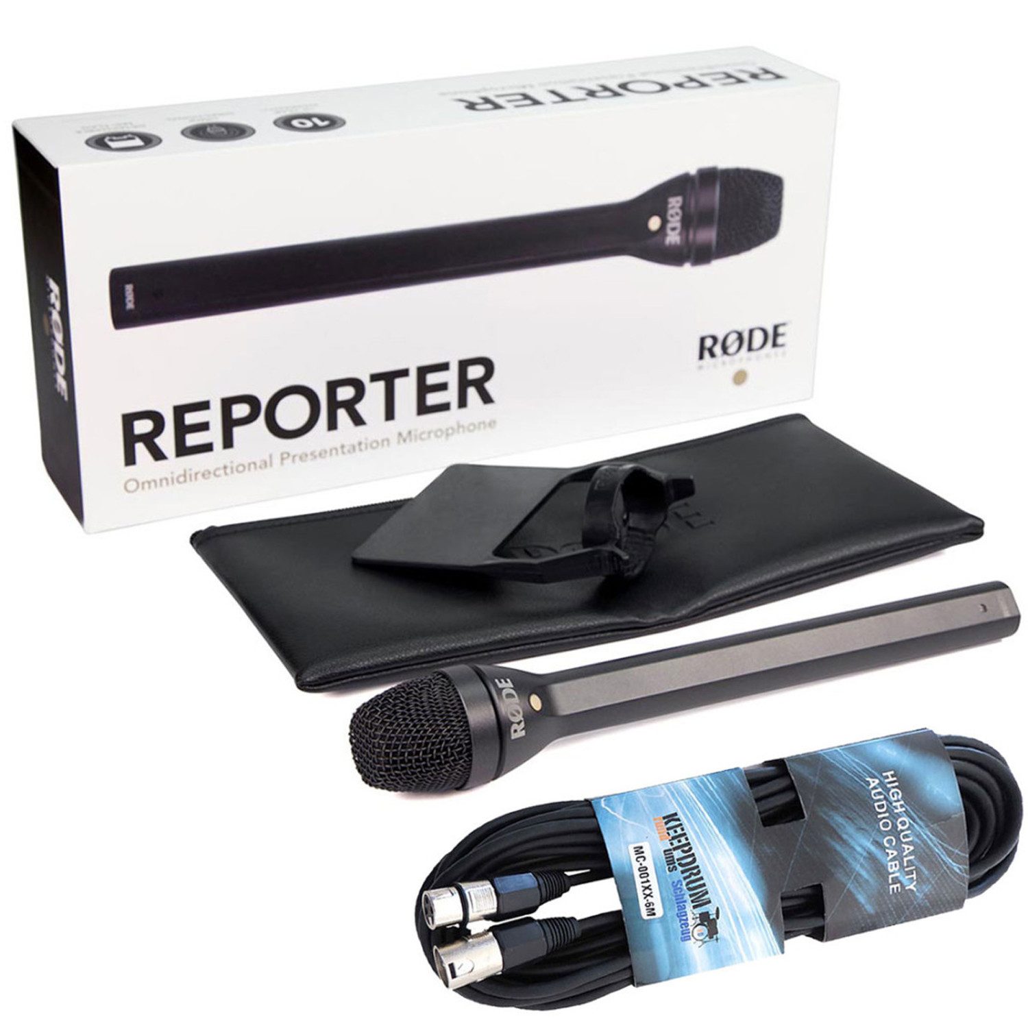 RØDE Mikrofon Rode Reporter-Mikrofon mit XLR Kabel 6m