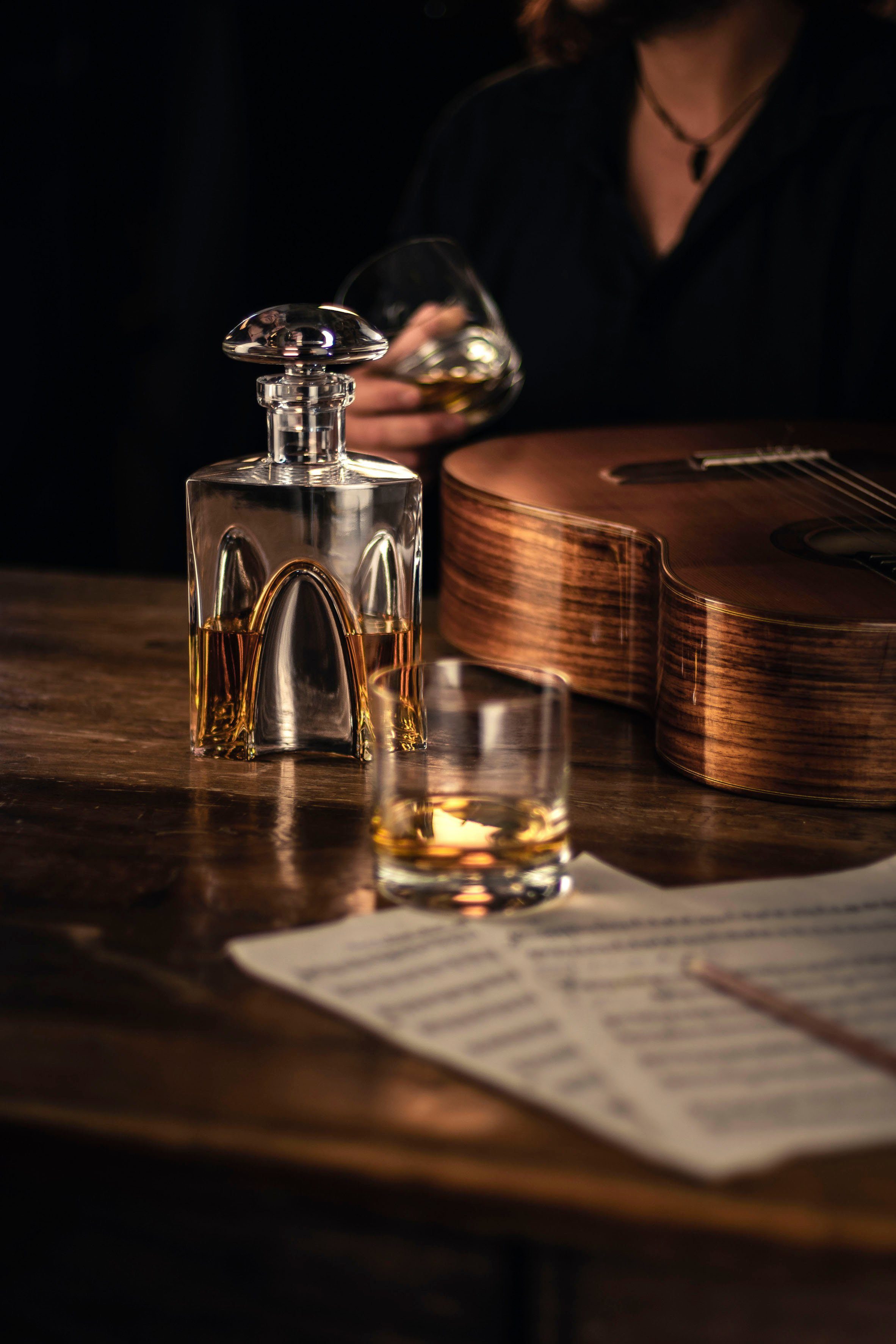 Eisch Germany Gläser-Set GENTLEMAN, Made in Germany, 3-tlg., Kristallglas, mundgeblasen, in Handarbeit mit echtem Platin veredelt, 3-teilig