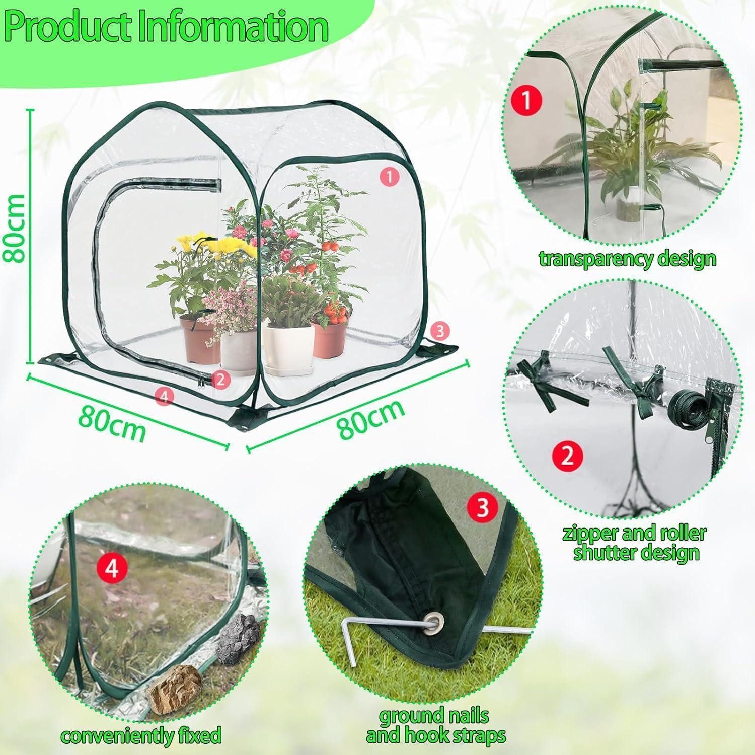 LuxusKollektion Winterschutzhaube Überwinterungszelt für Pflanzen Pop Up Ge günstig online kaufen