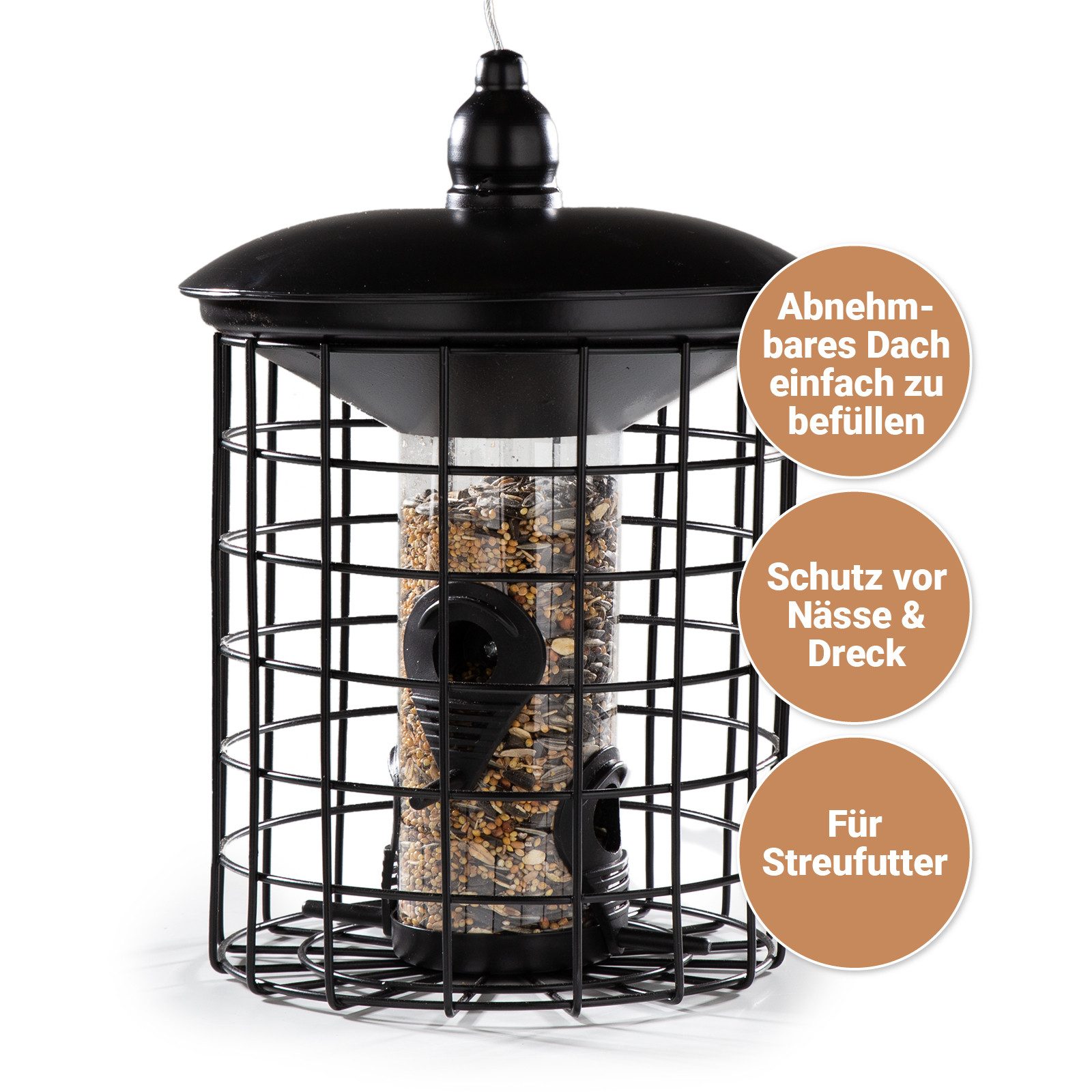Cult at Home Tierhaus CULT at home Vogelfutterhaus - Höhe 29cm - Futtersäul günstig online kaufen