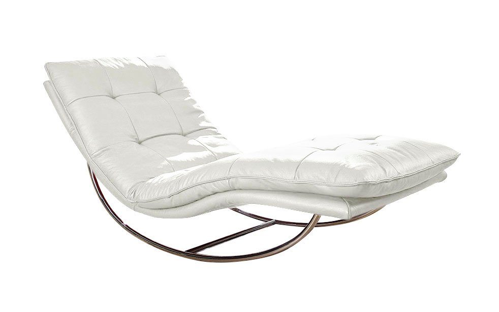 W.SCHILLIG Relaxliege daily dreams, in Waffelkissen-Optik, Schaukelgestell Chrom glänzend, in 2 Breiten