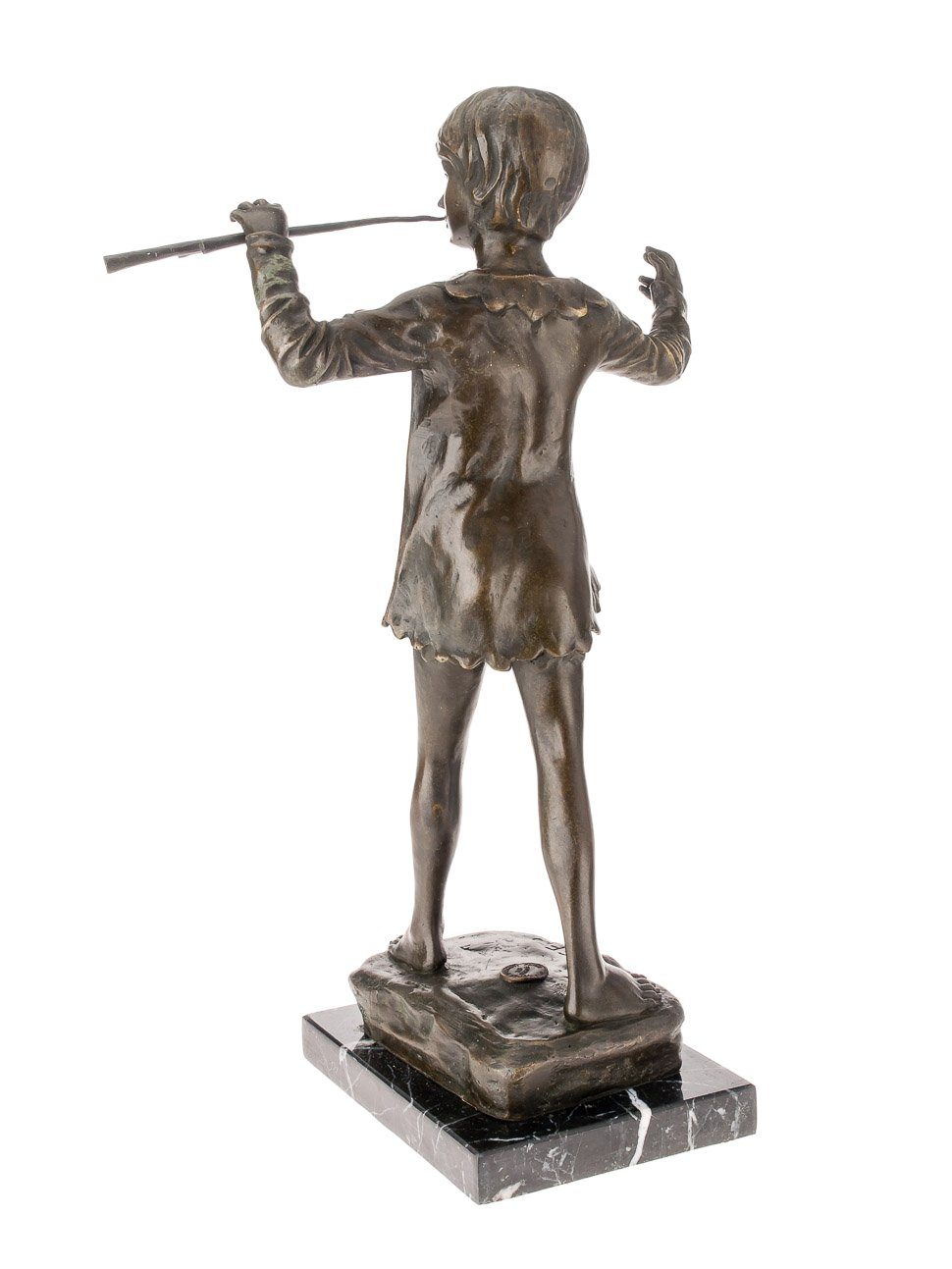 Aubaho Skulptur Bronzeskulptur Skulptur Peter Pan Bronze Re George nach Figur Frampton