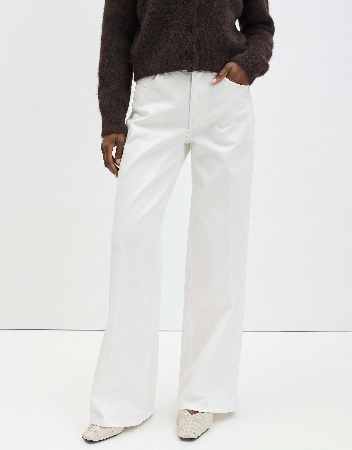 someday Weite Jeans CELLMA ICONIC aus BCI Cotton Mix Mid Rise weiter, gerader Beinverlauf, elastischer Stoff