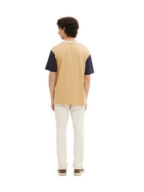 TOM TAILOR Denim T-Shirt COLORBLOCK (1-tlg) aus Baumwolle