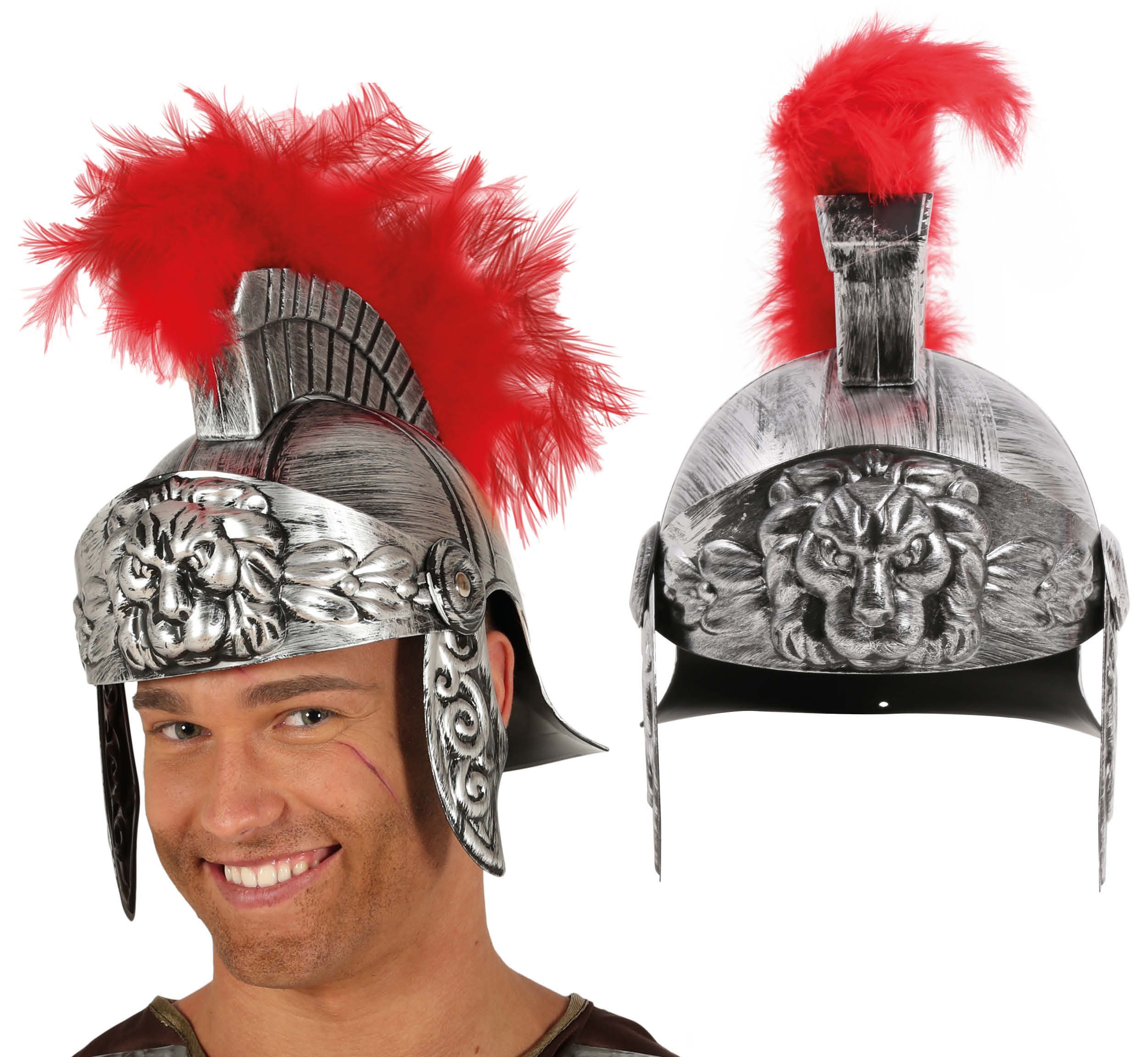 Fiestas Guirca Kostüm, Romischer Gladiator Helm Antike Krieger Kostumaccessoire Vintage Desig
