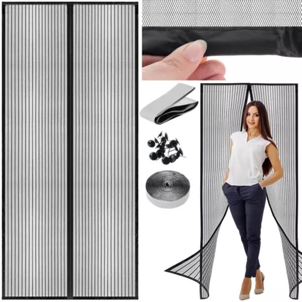 Repest Moskitonetz LuxMosq 100x210 cm - Hochwertiges Moskitonetz für Türen (Fliegengitter für Balkon-Set, Tür Moskitonetz), Effektiver Insektenschutz, einfache Installation