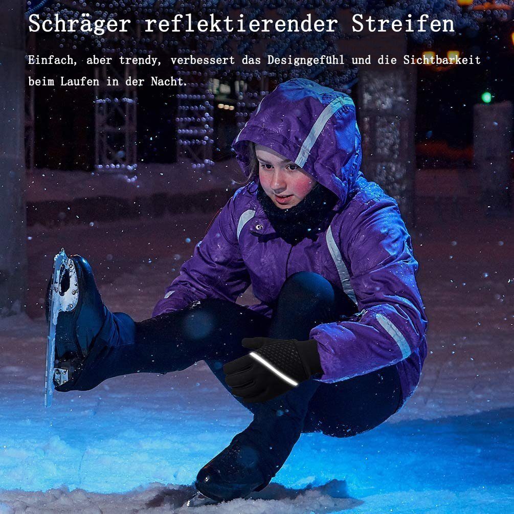 Warme Fahrradhandschuhe -Kids Handschuhe Outdoor Sport Kinder SRRINM Winterhandschuhe