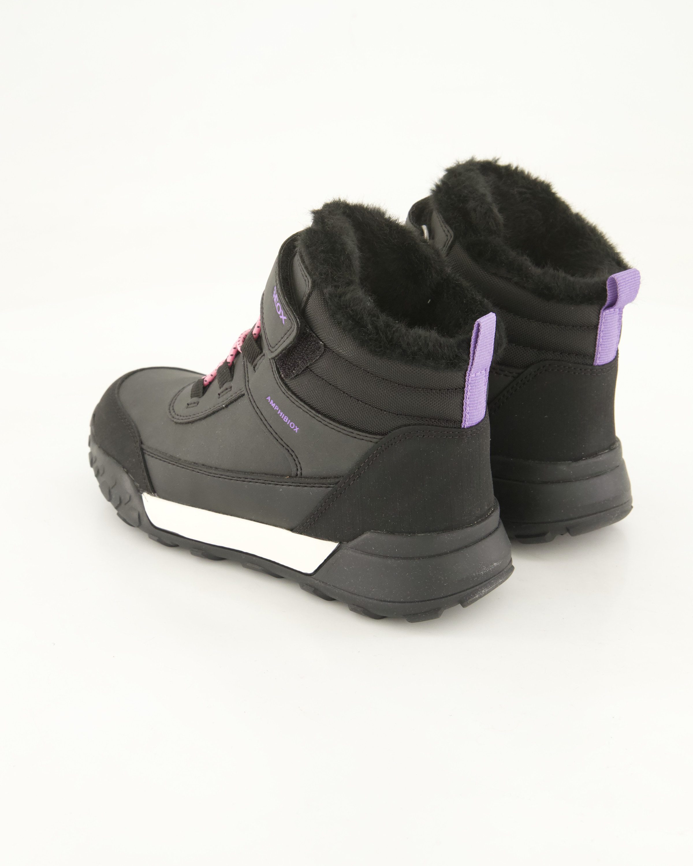 Geox J Trekkup Girl B AB Klettstiefel Obermaterial: Textil und Sonstiges Material
