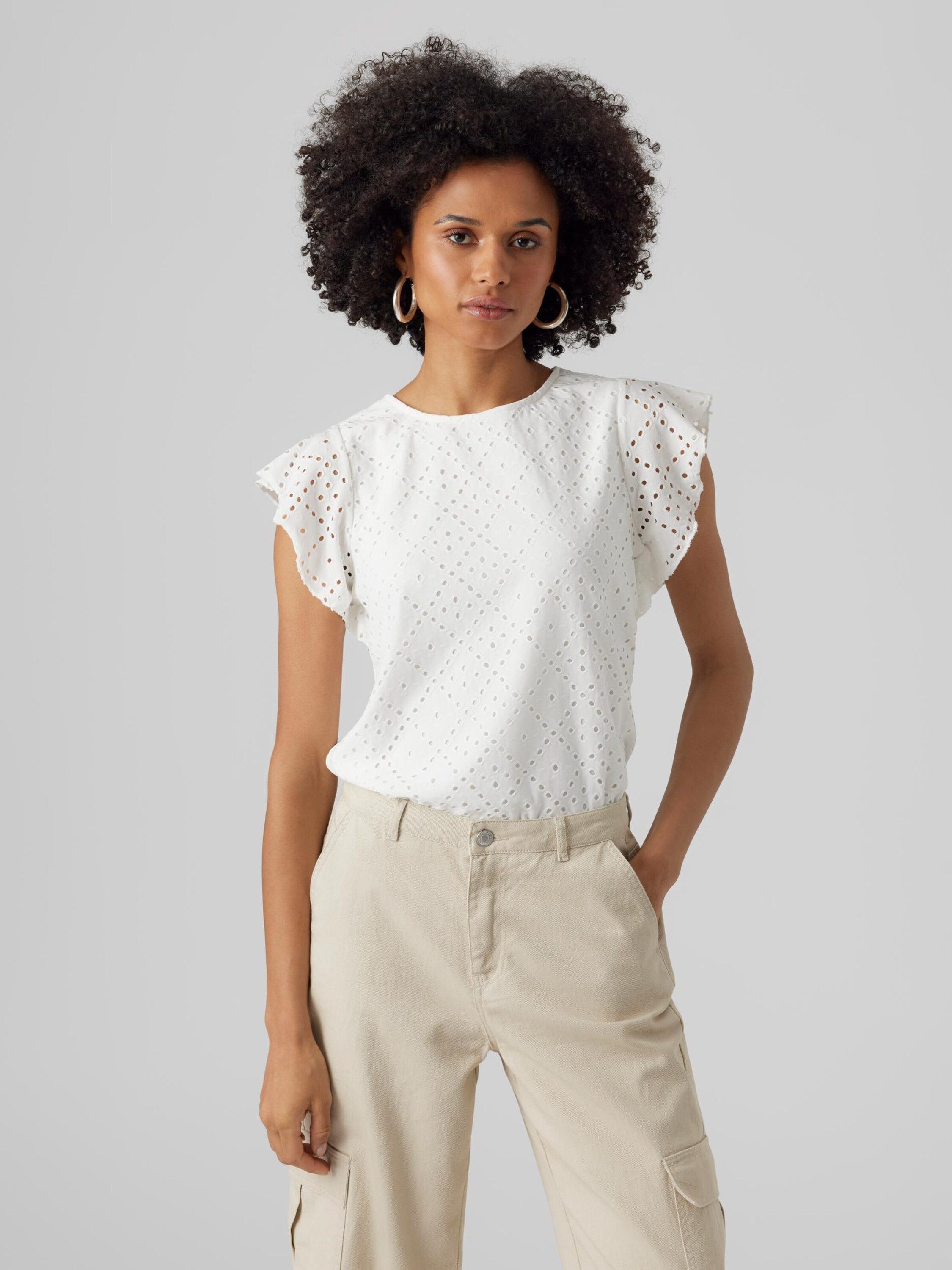 Vero Moda Funktionsbluse Tassa (1-tlg) Lochmuster günstig online kaufen