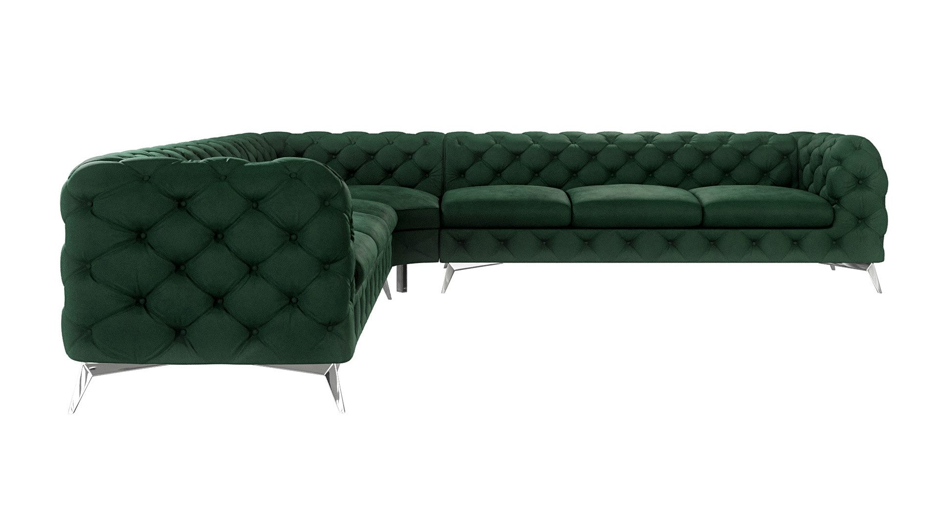 S-Style Möbel Ecksofa Kalina, Chesterfield mit günstig online kaufen