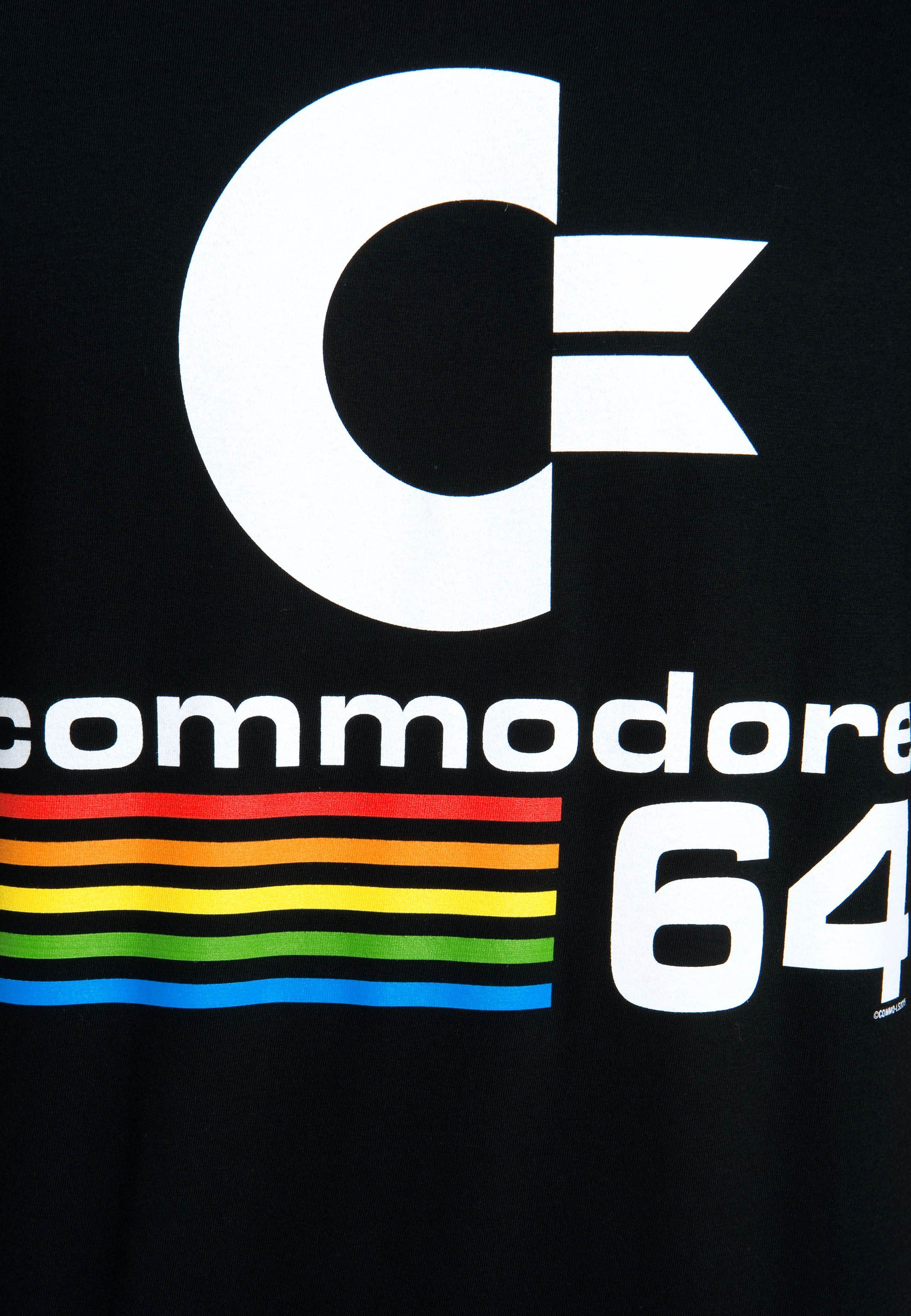 T-Shirt Logo mit LOGOSHIRT C64 Commodore C64-Print