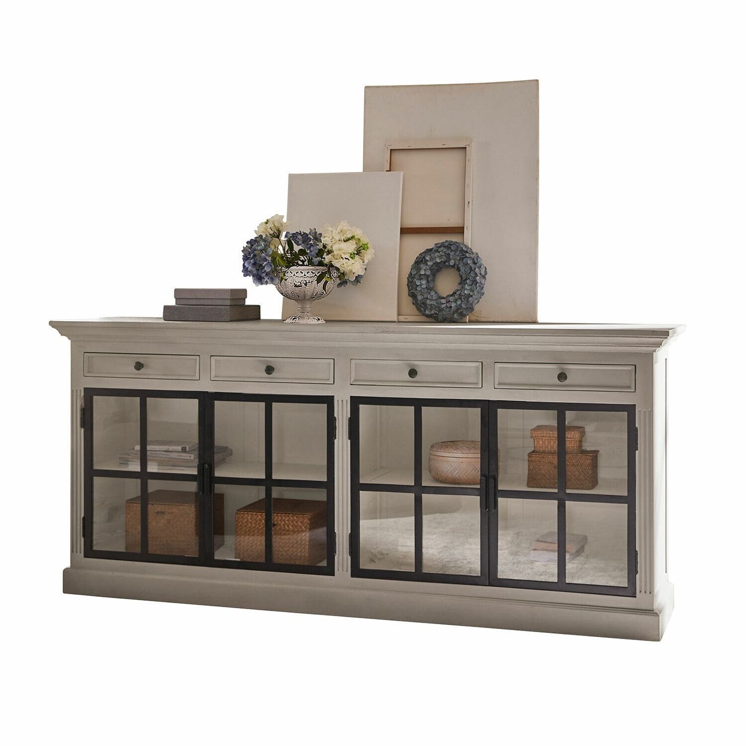 Mirabeau Kommode Kommode Pratola grau/schwarz