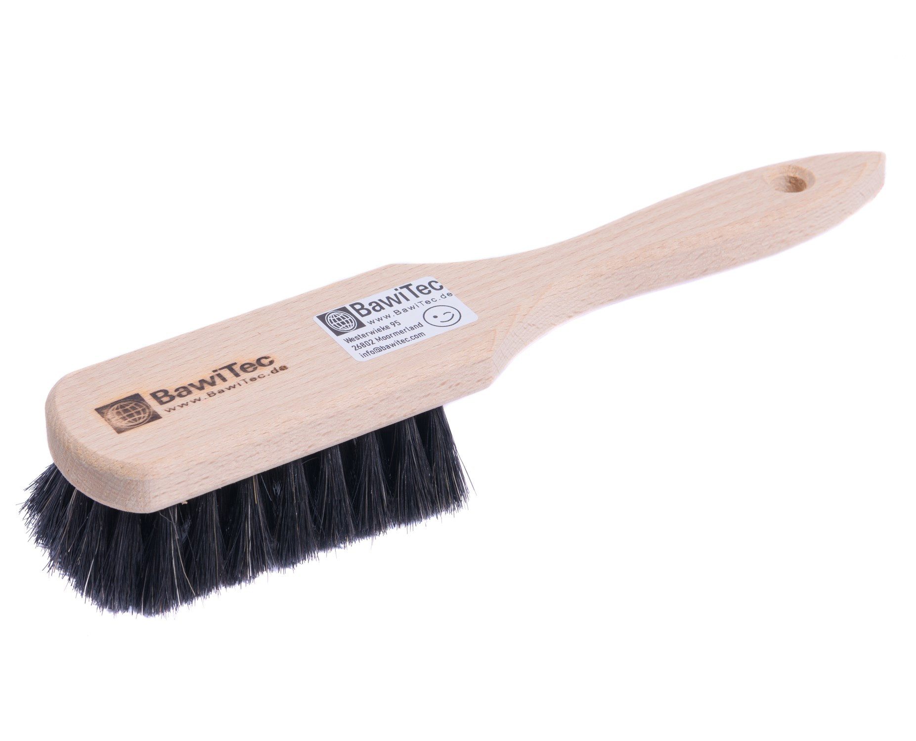 Reinigungsbürste Stielbürste 265mm sehr weiche Rosshaar-Naturhaar-Borsten Holzbürste