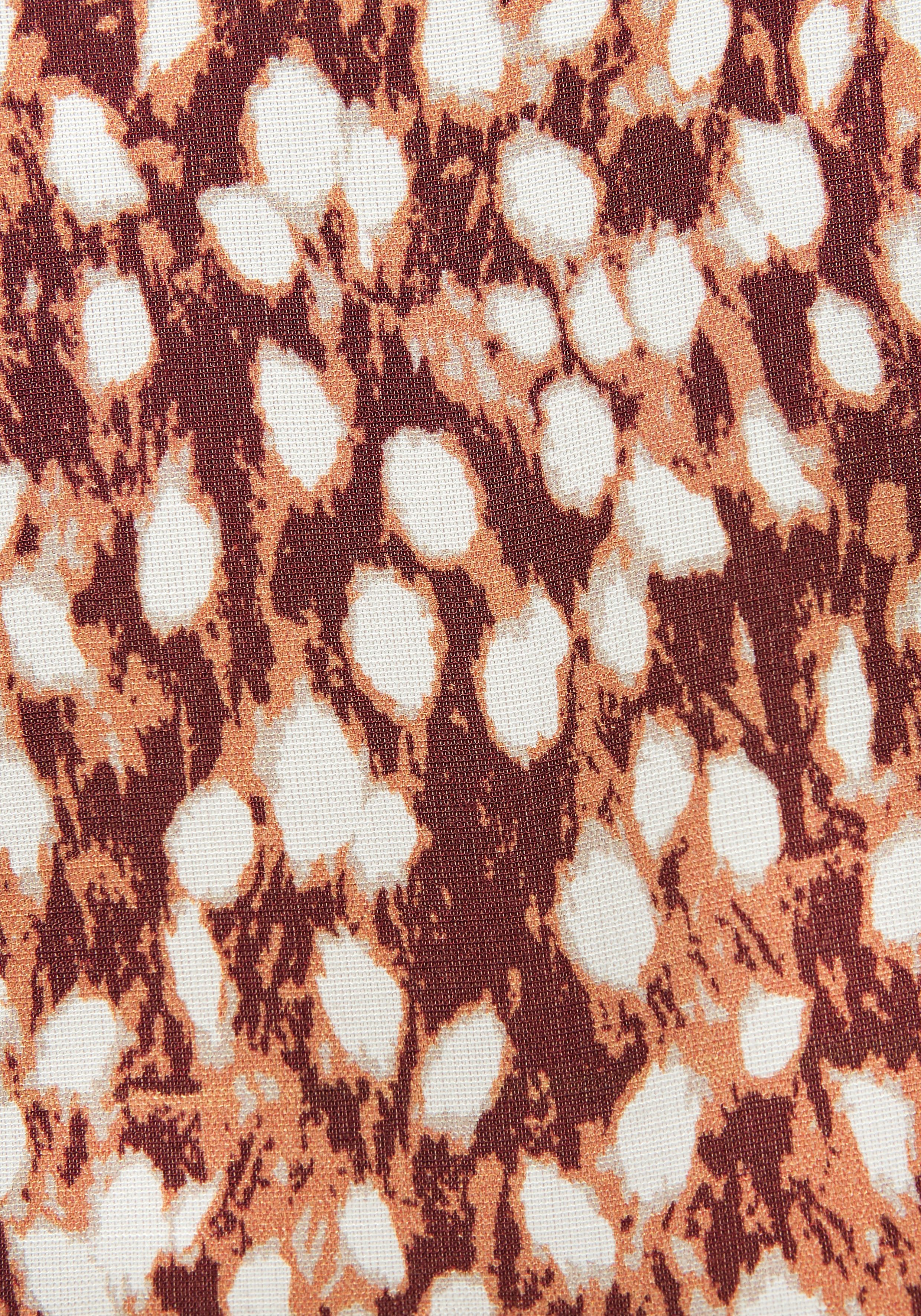 Vivance Maxikleid mit tiefem Rückenausschnitt aus gewebter Viskose Elegantes Druckkleid, langes Sommerkleid, Viskosekleid