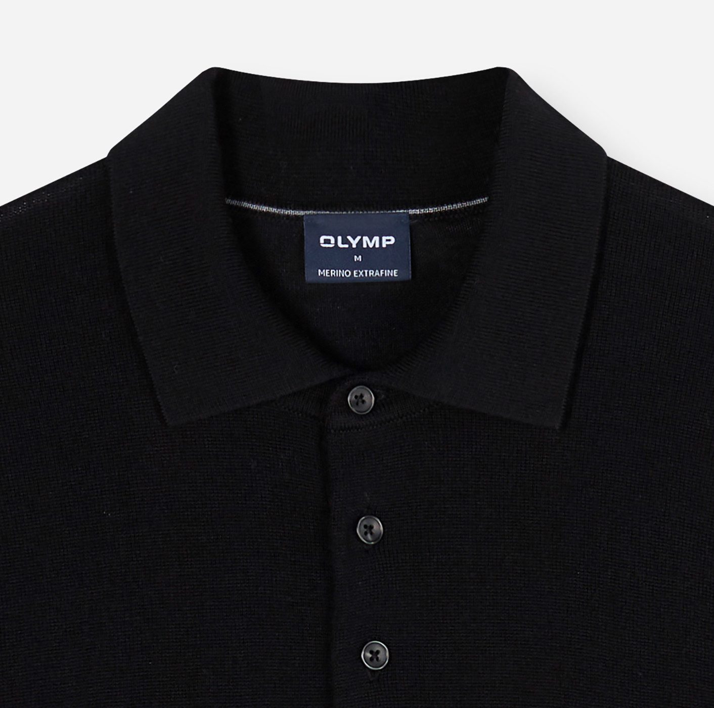 OLYMP Polokragenpullover Casual regular fit aus reiner Wolle – Bild 5 von 5