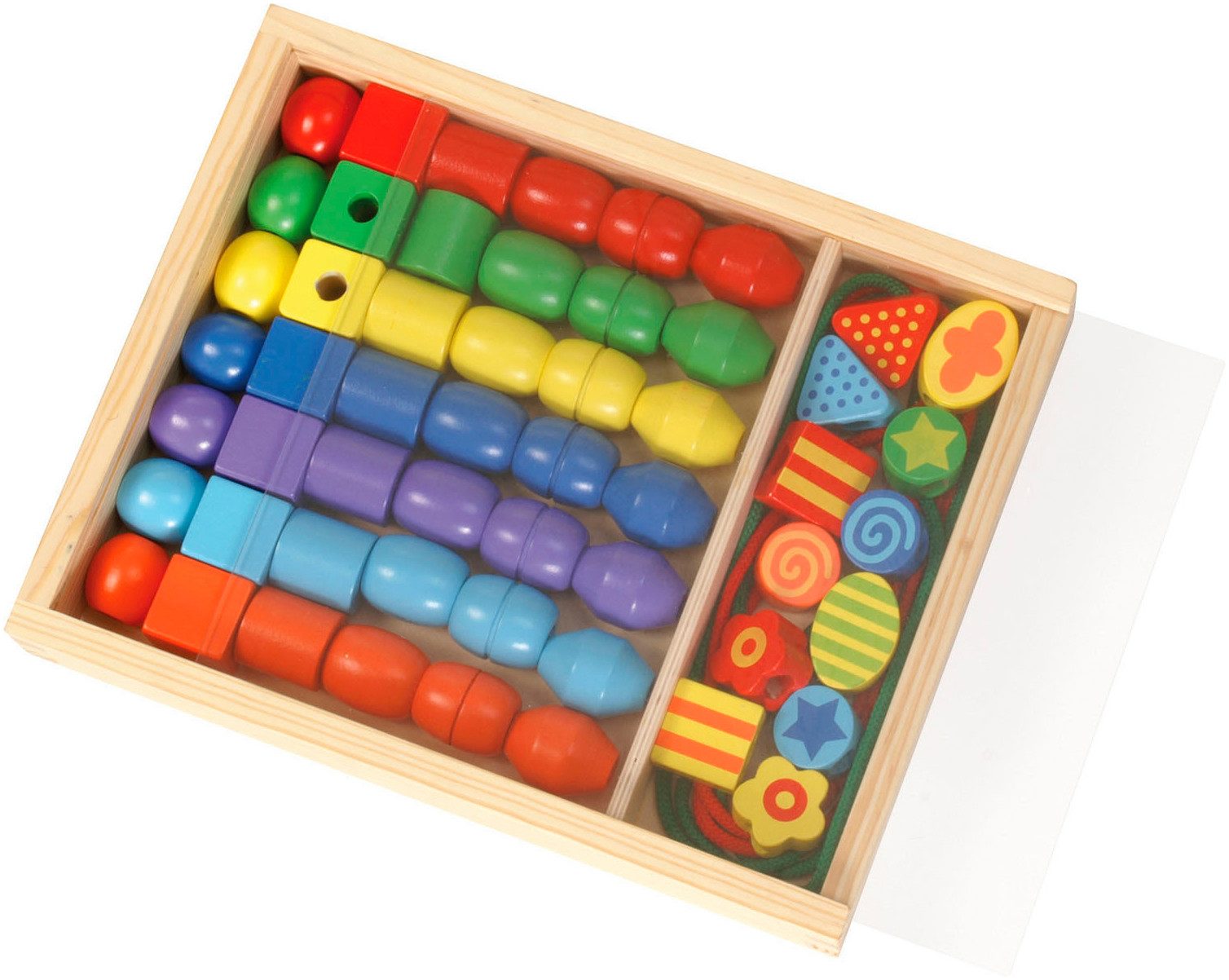 Lena® Kreativset Super Beads Holzfädelperlen