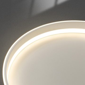 Ailiebe Design LED Deckenleuchte, LED fest integriert, Warmweiß Neutralweiß Kaltweiß, LED Deckenlampe Dimmbar mit Fernbedienung 40cm mit Memory Funktion